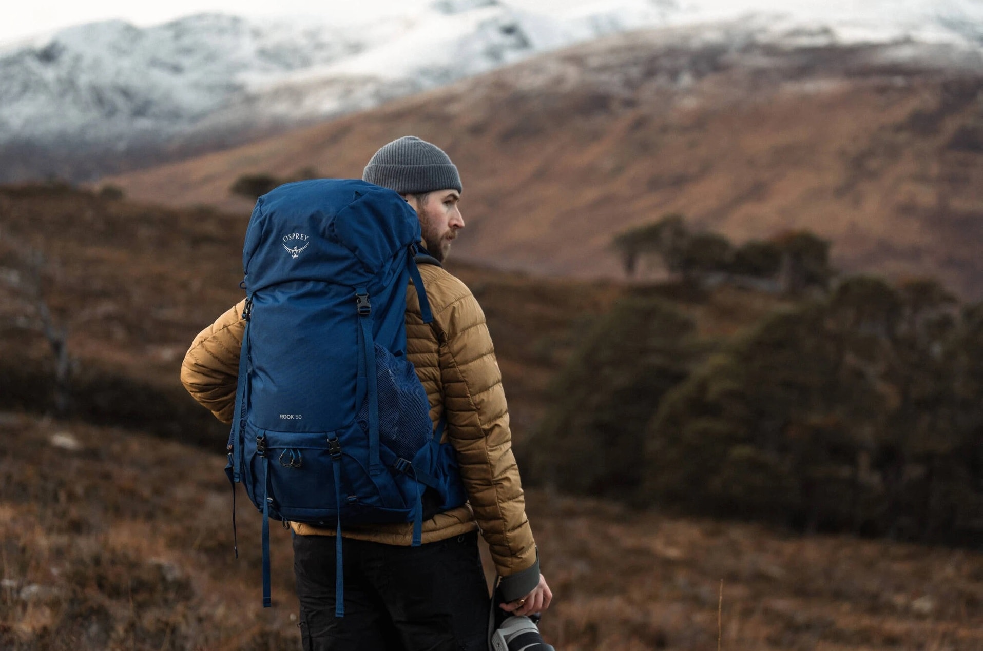 Batoh Osprey Rook 50 l - Astrology Blue/Blue Flame