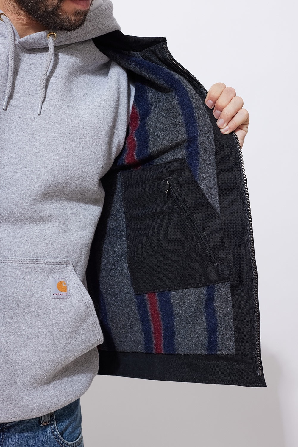 Bunda Carhartt Iconic J01 Duck Detroit Jacket - Black