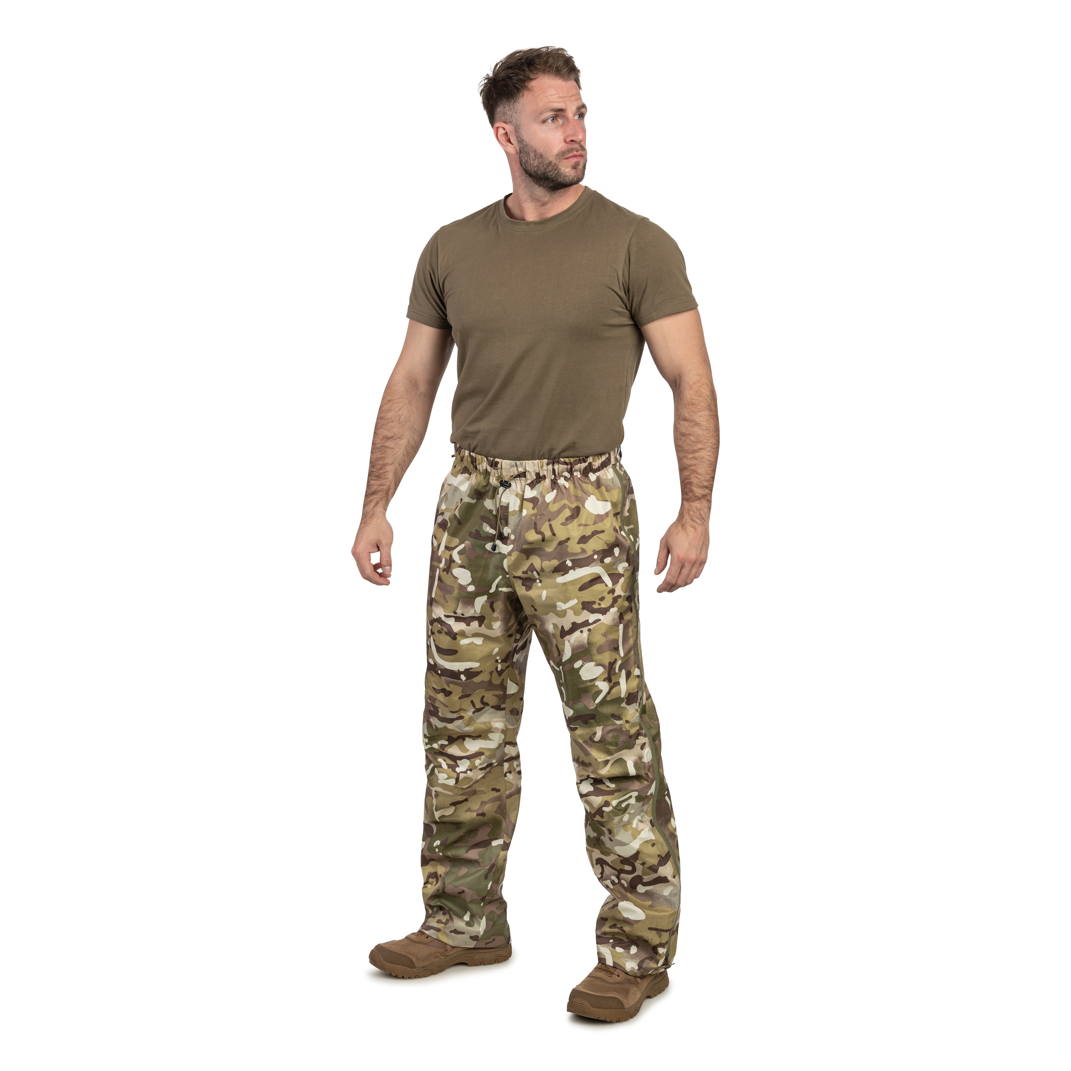 Kalhoty Highlander Forces Typhoon Waterproof Trousers - Arid MC Camo