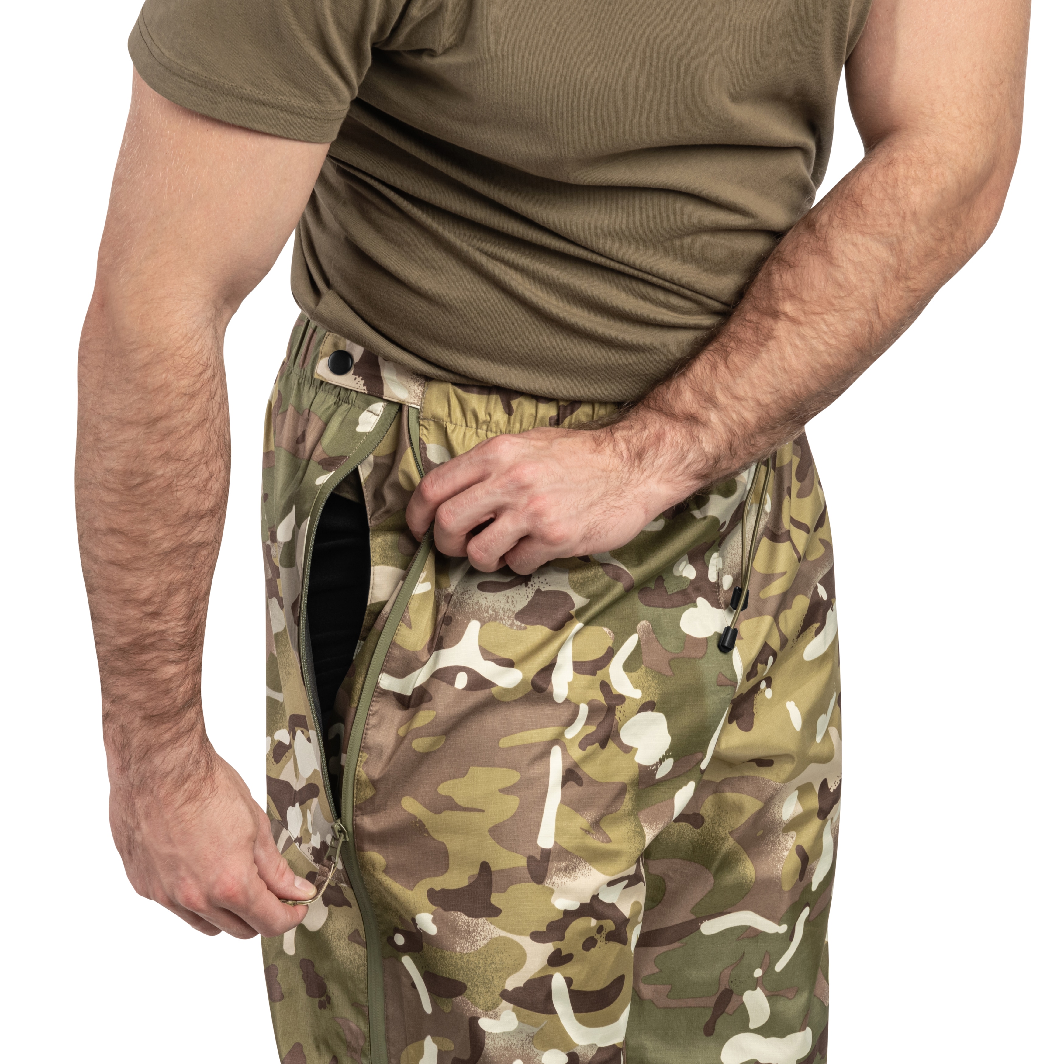 Kalhoty Highlander Forces Typhoon Waterproof Trousers - Arid MC Camo