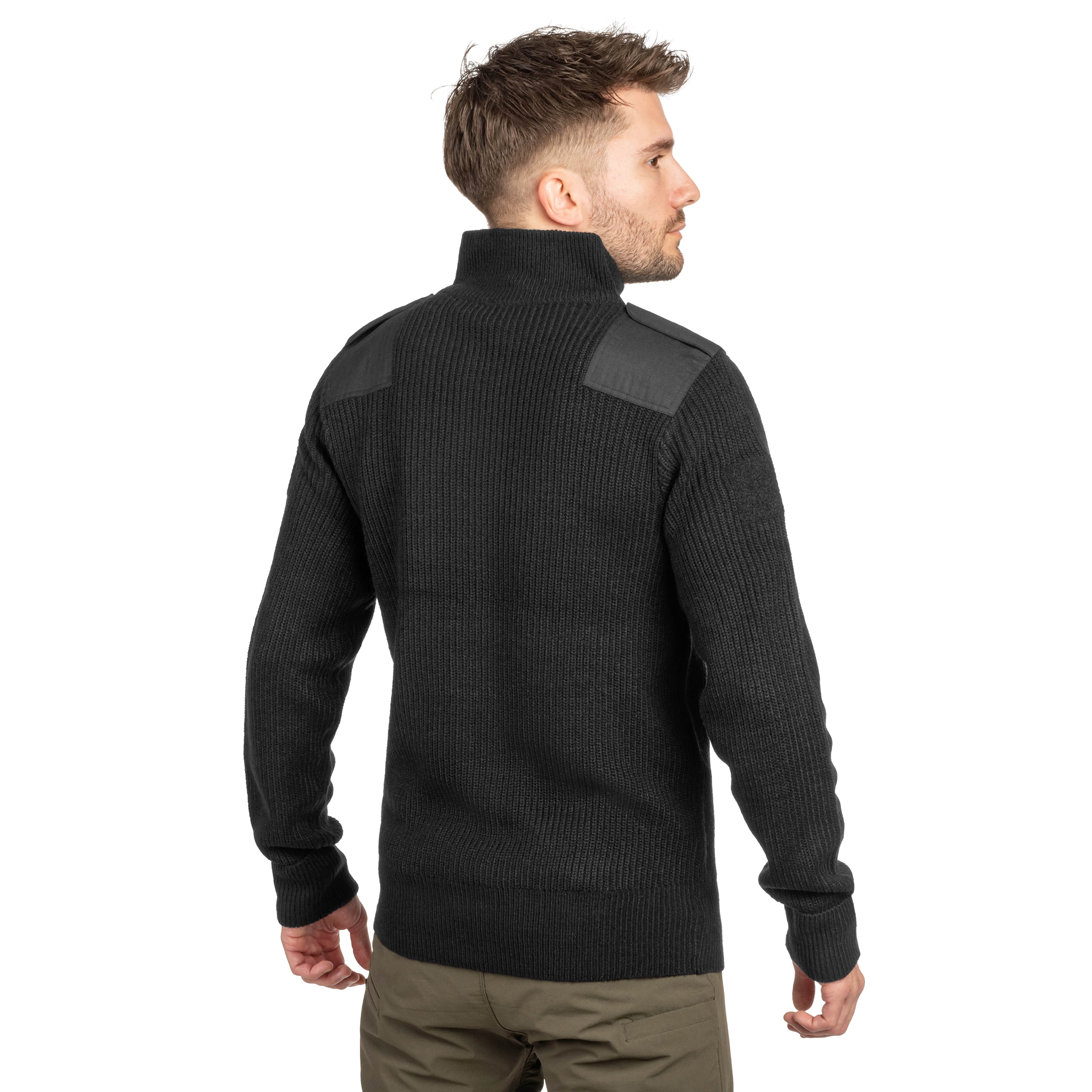 Svetr Brandit BW Cardigan - Black