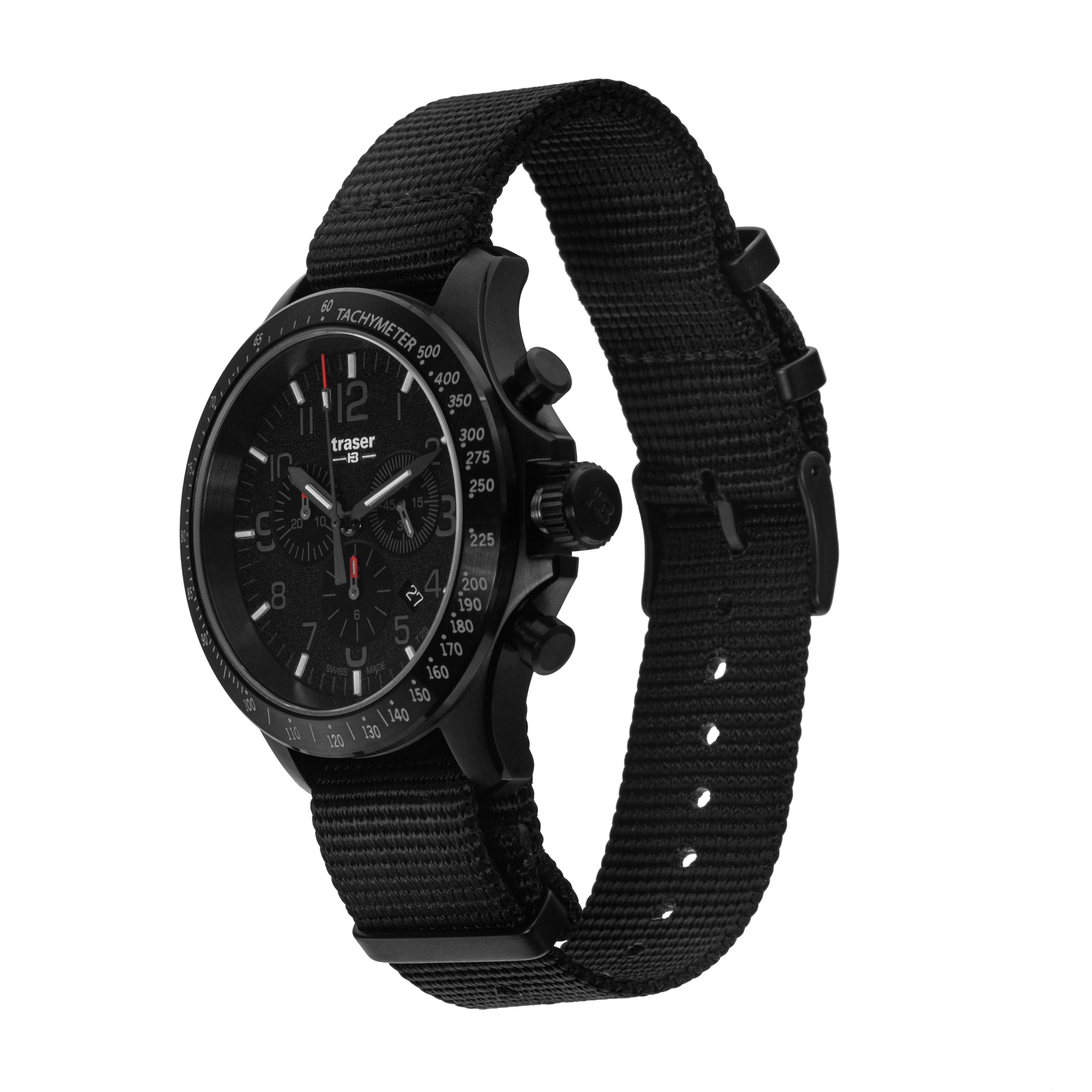 Hodinky Traser P67 Officer Pro Chronograph TS - černé