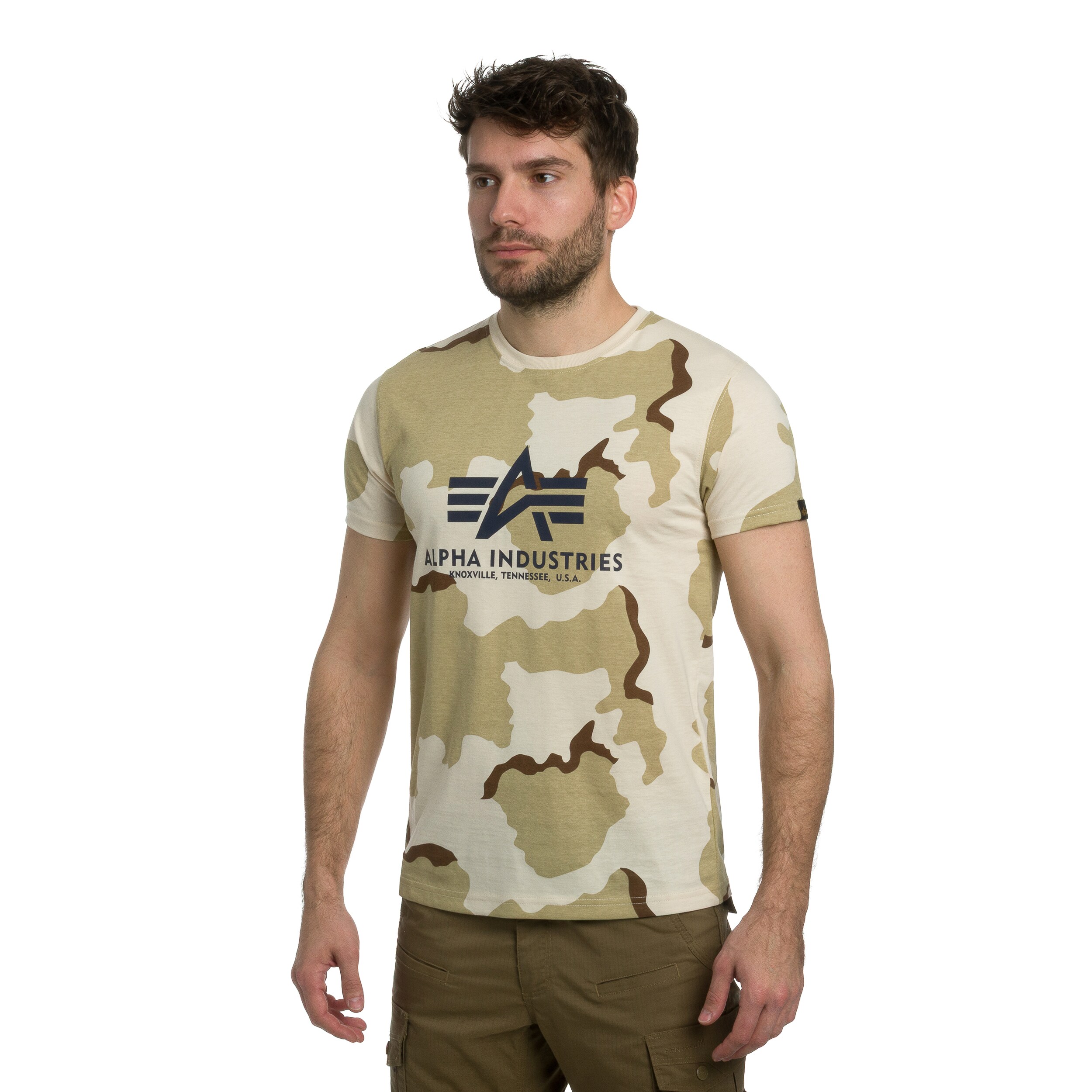 Tričko T-shirt Alpha Industries Basic - Desert Camo 91
