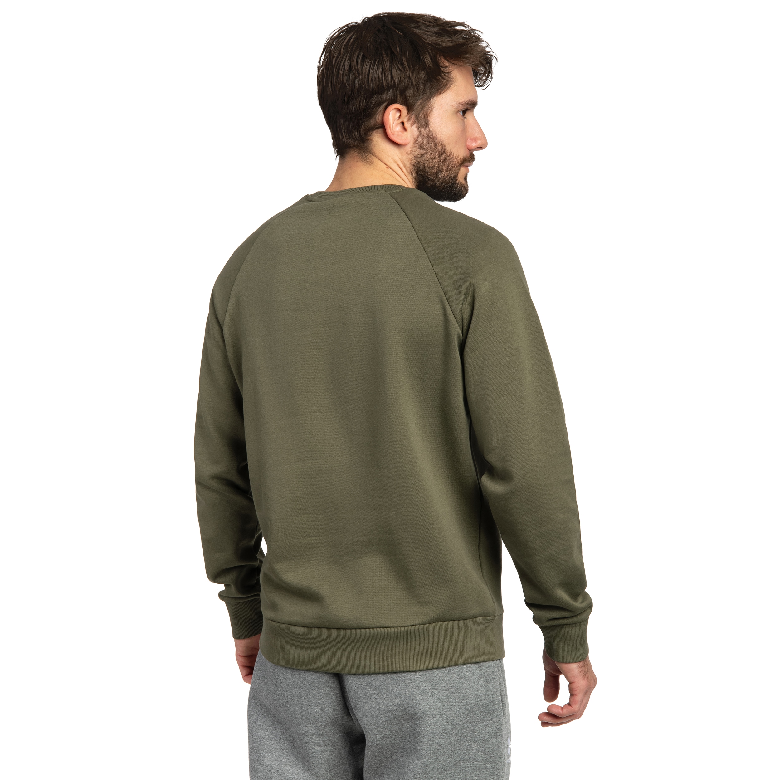 Mikina Under Armour UA Rival Fleece Crew - Marine OD Green/White