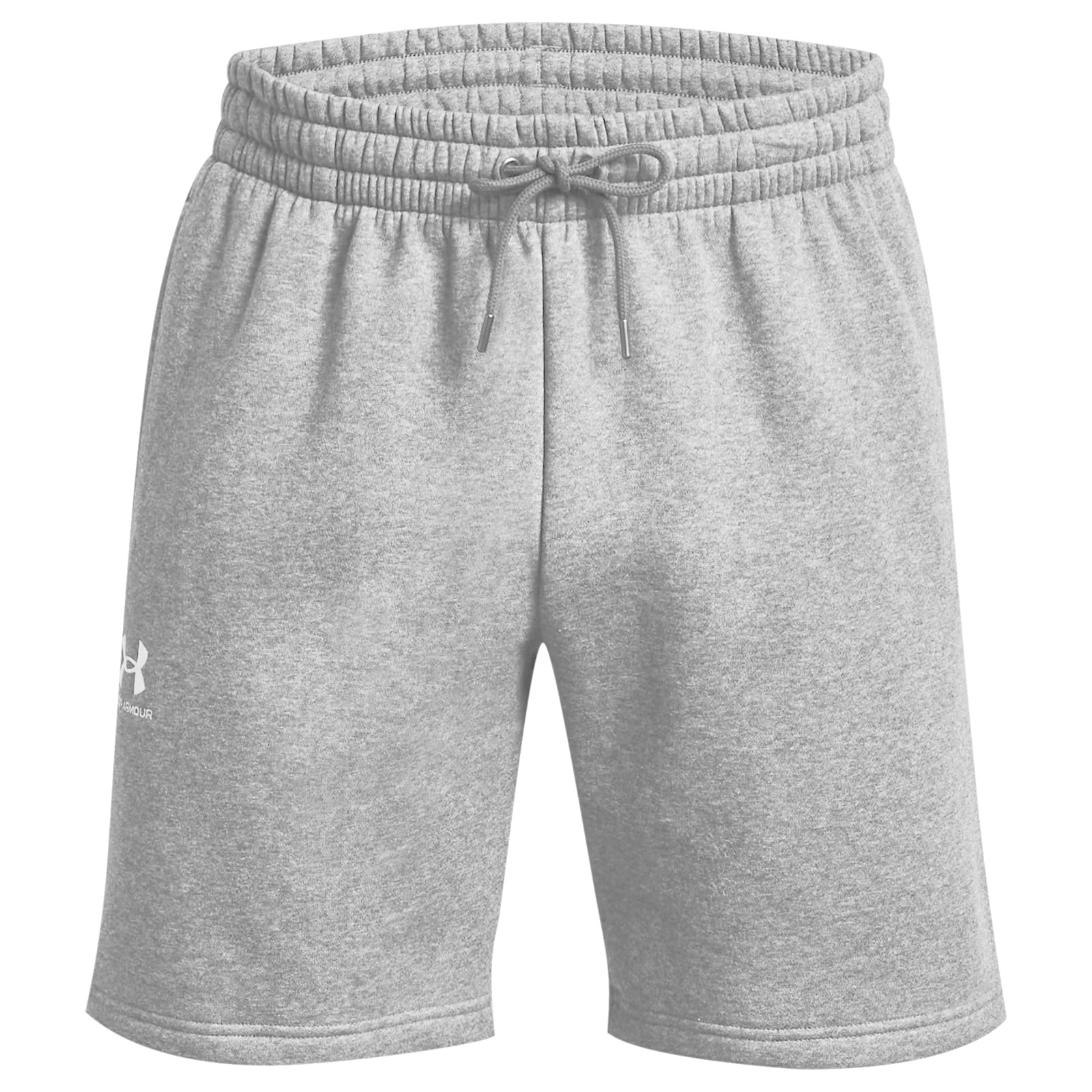 Šortky Under Armour 7,75" Icon Fleece - Mod Gray Light Heather/White