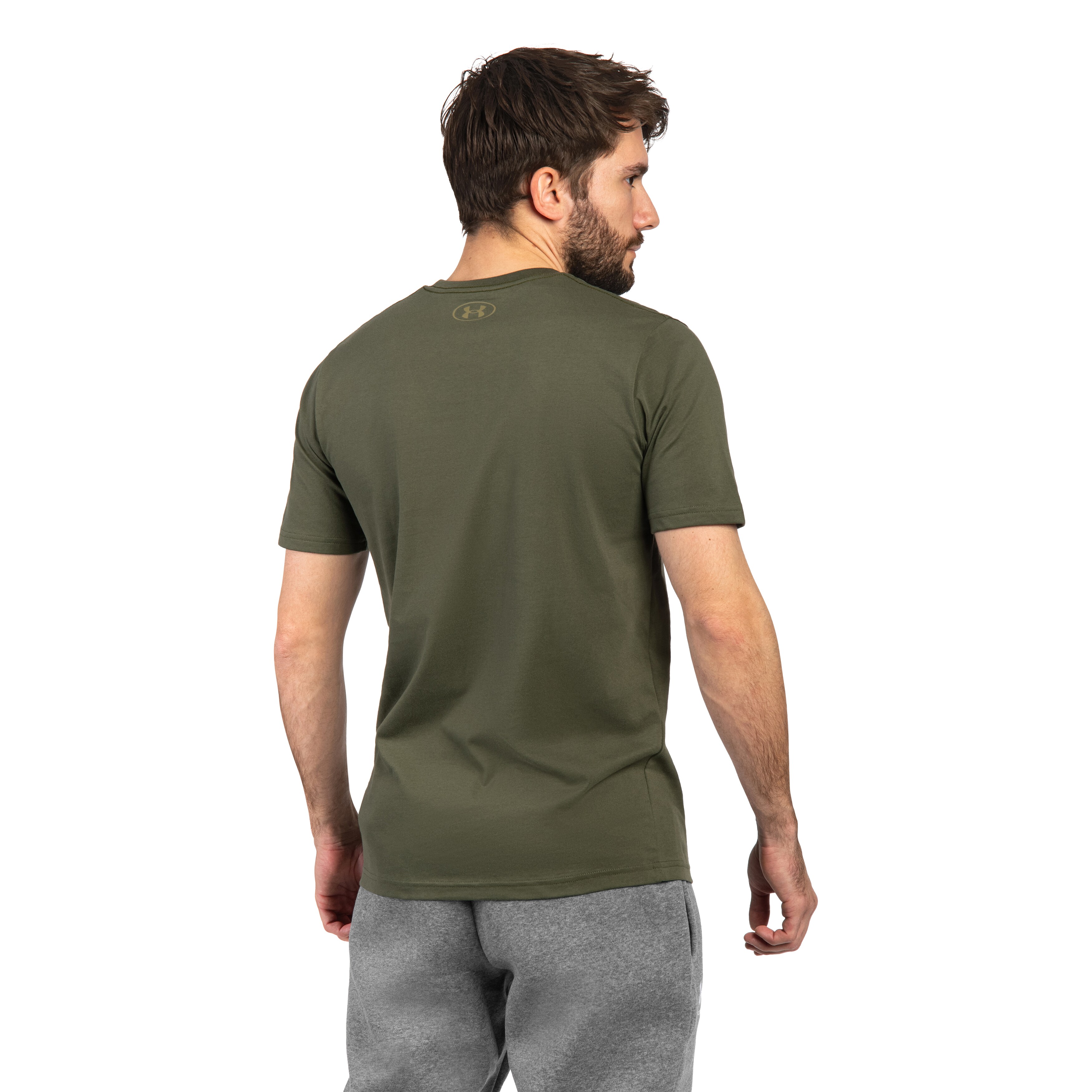 Tričko Under Armour UA Boxed Sports – Marine OD Green/Bayou