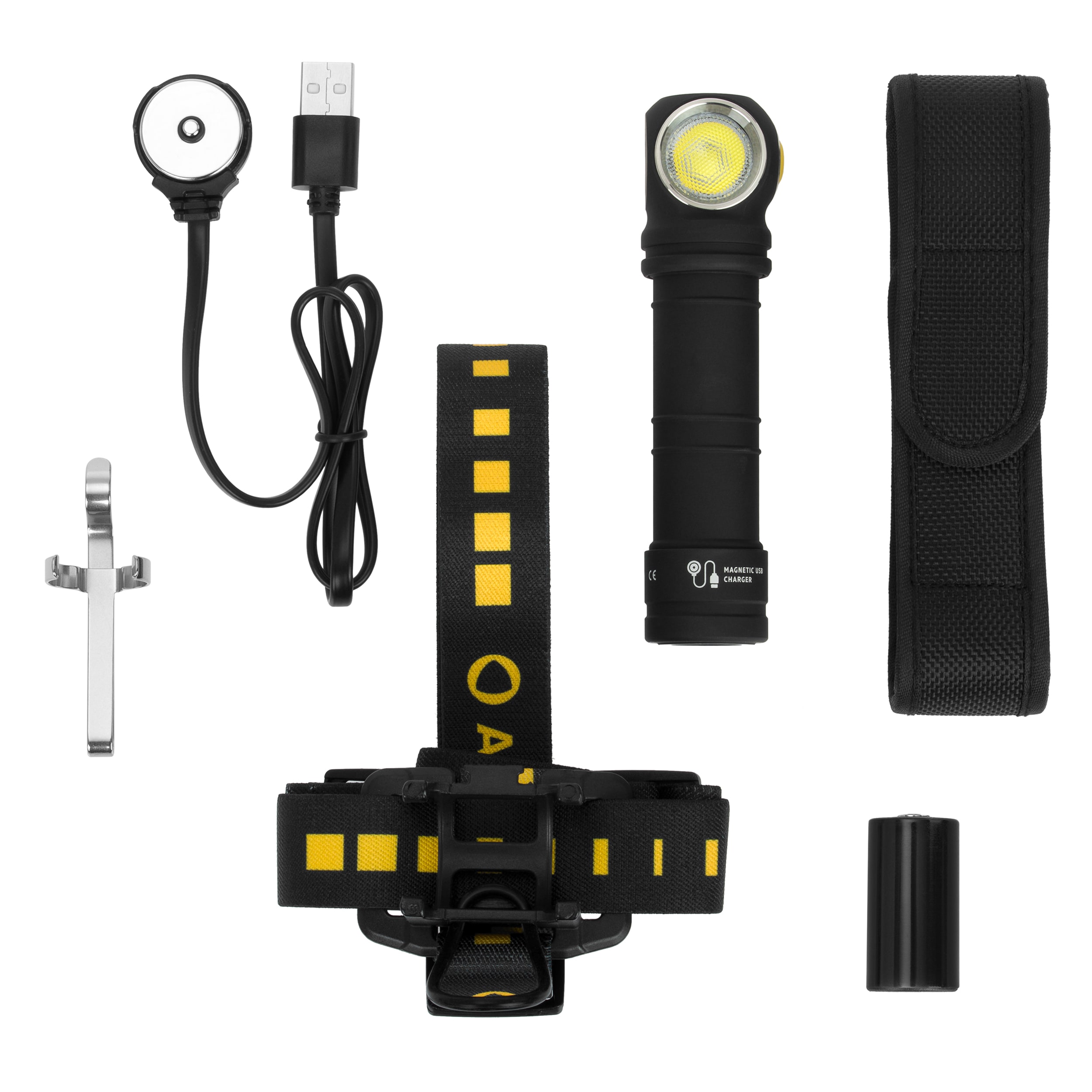 Čelová a úhlová svítilna Armytek Wizard C2 Pro MAX CW PCB - 4000 lumenů