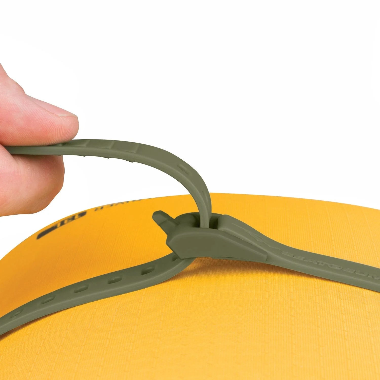 Upínací popruhy Sea to Summit Stretch-Loc Strap 12 mm Mini – Burnt Olive (4 ks)