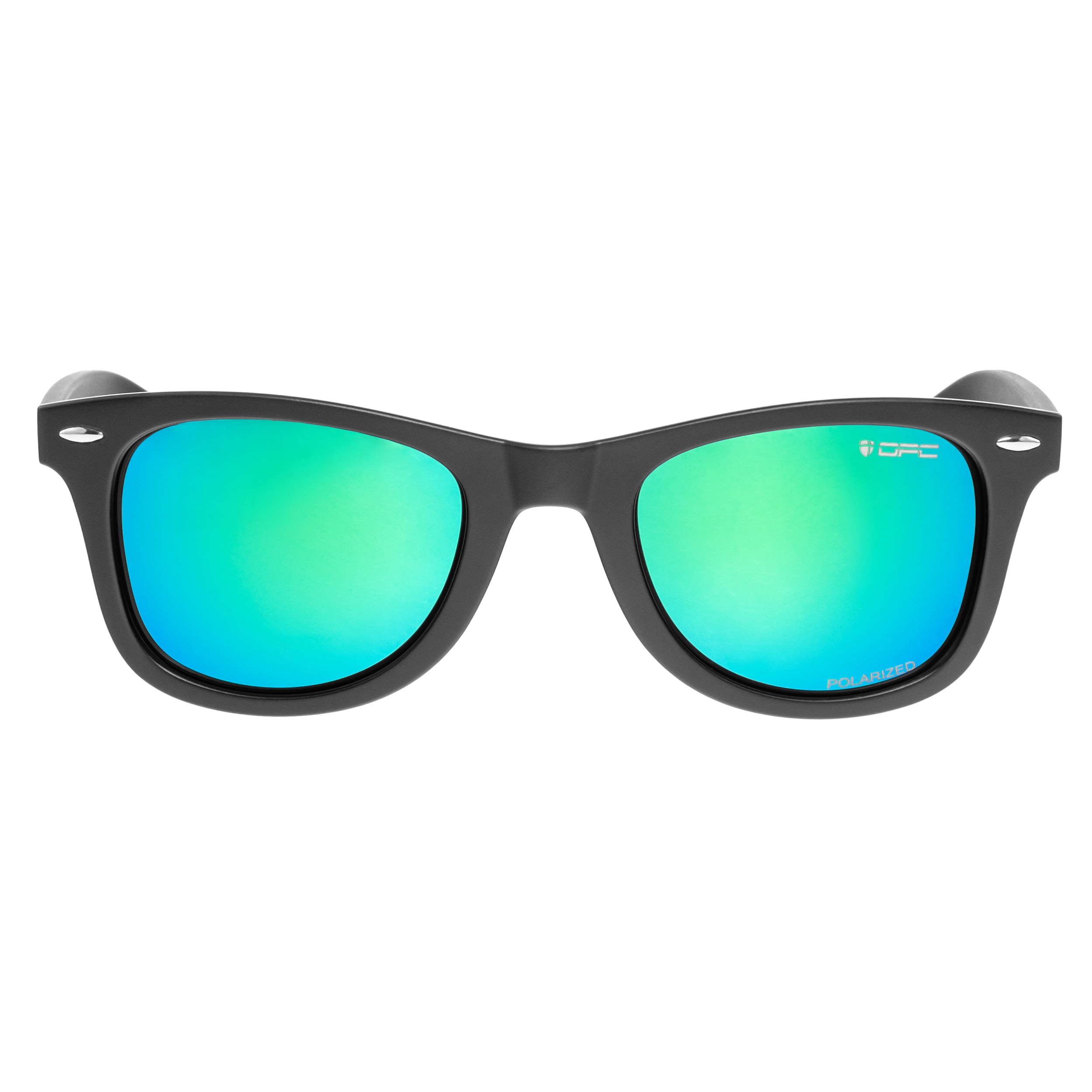 Sluneční brýle OPC Lifestyle Santa Cruz Matt Black/Green Revo s polarizací