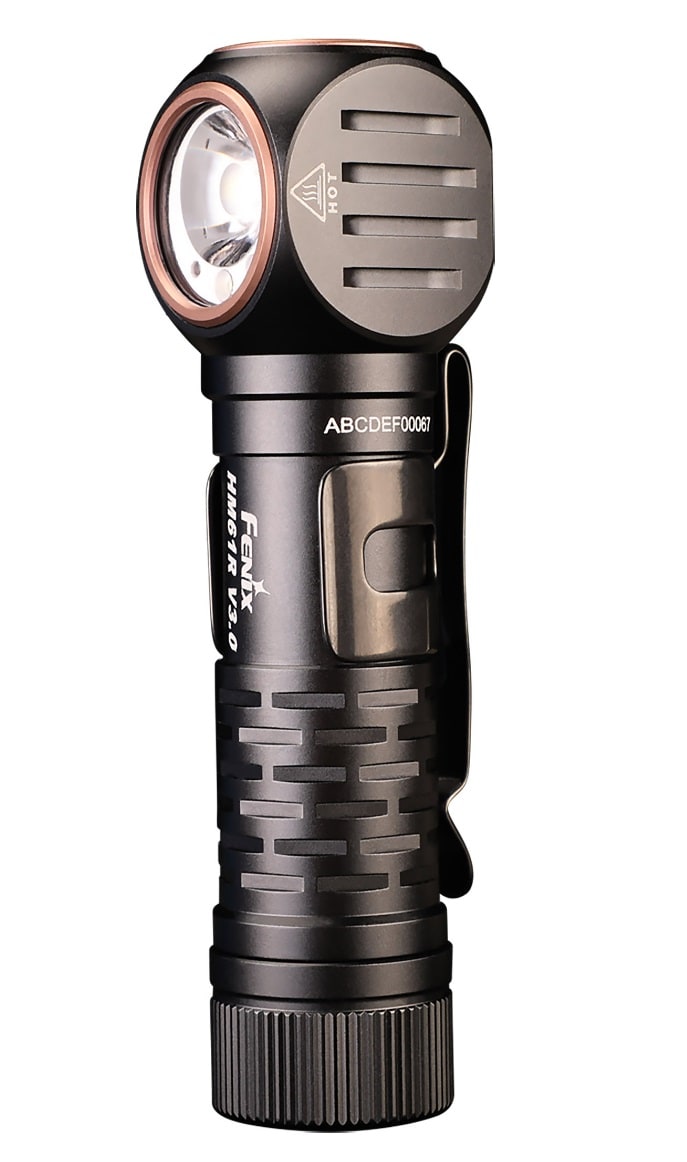 Čelová a úhlová svítilna Fenix HM61R V3.0 s čelenkou – 1800 lumenů