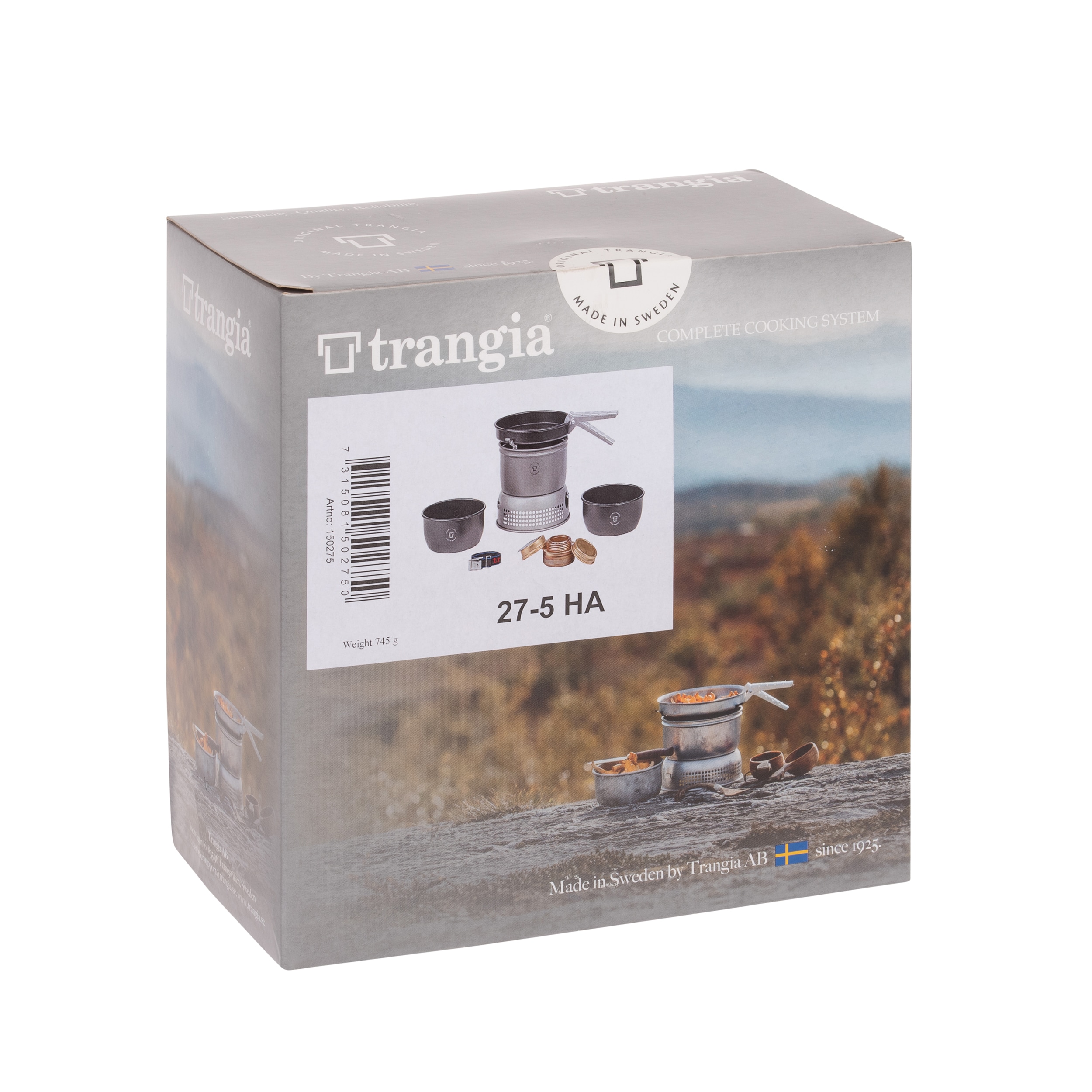 Sada nádobí s turistickým vařičem Trangia Stove 27-5 HA