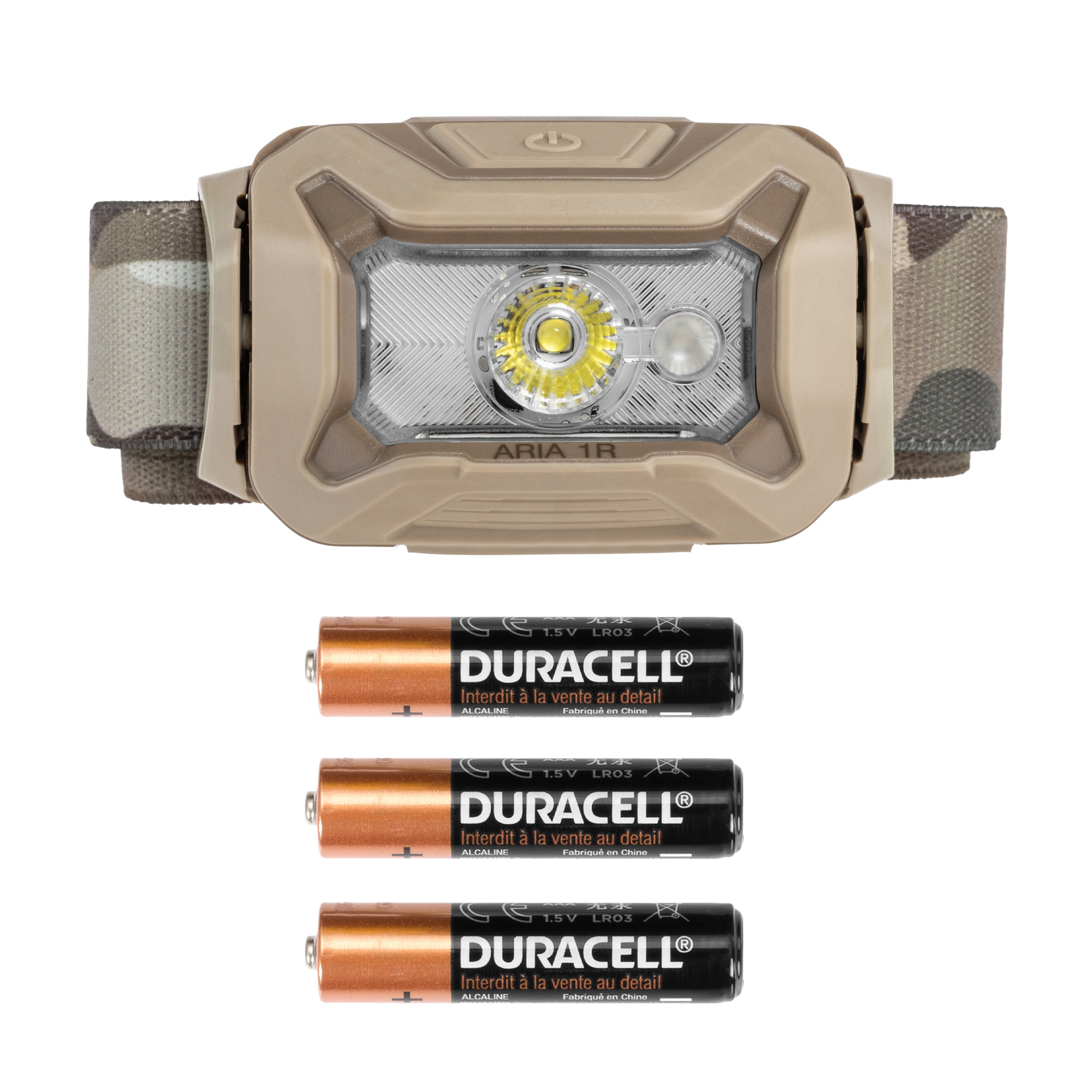 Čelovka Petzl Aria 1 RGB New Camo – 350 lumenů
