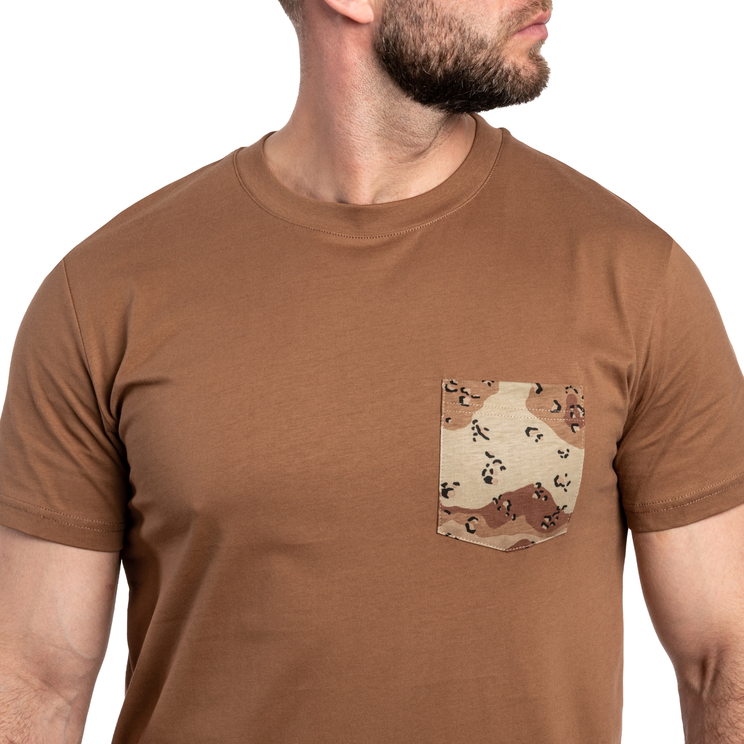 Tričko Helikon-Tex - Mud Brown/6 Color Desert Pocket