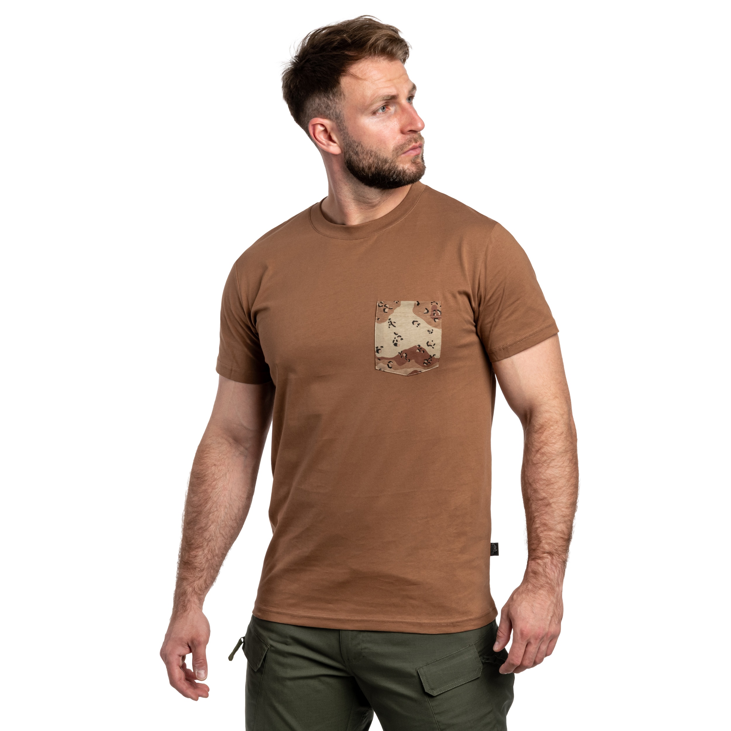 Tričko Helikon-Tex - Mud Brown/6 Color Desert Pocket