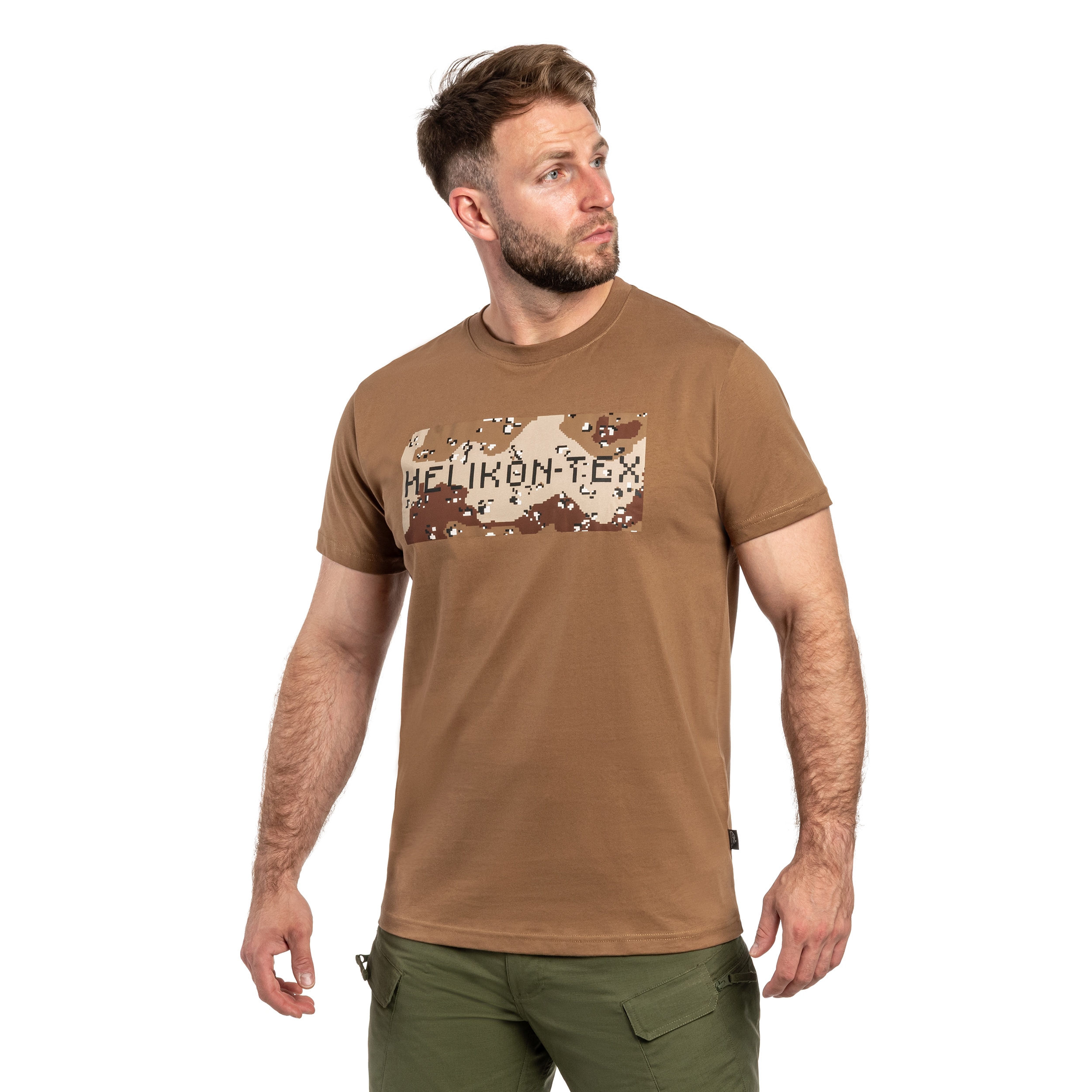 Tričko Helikon-Tex & Camo - Mud Brown/6 Color Desert