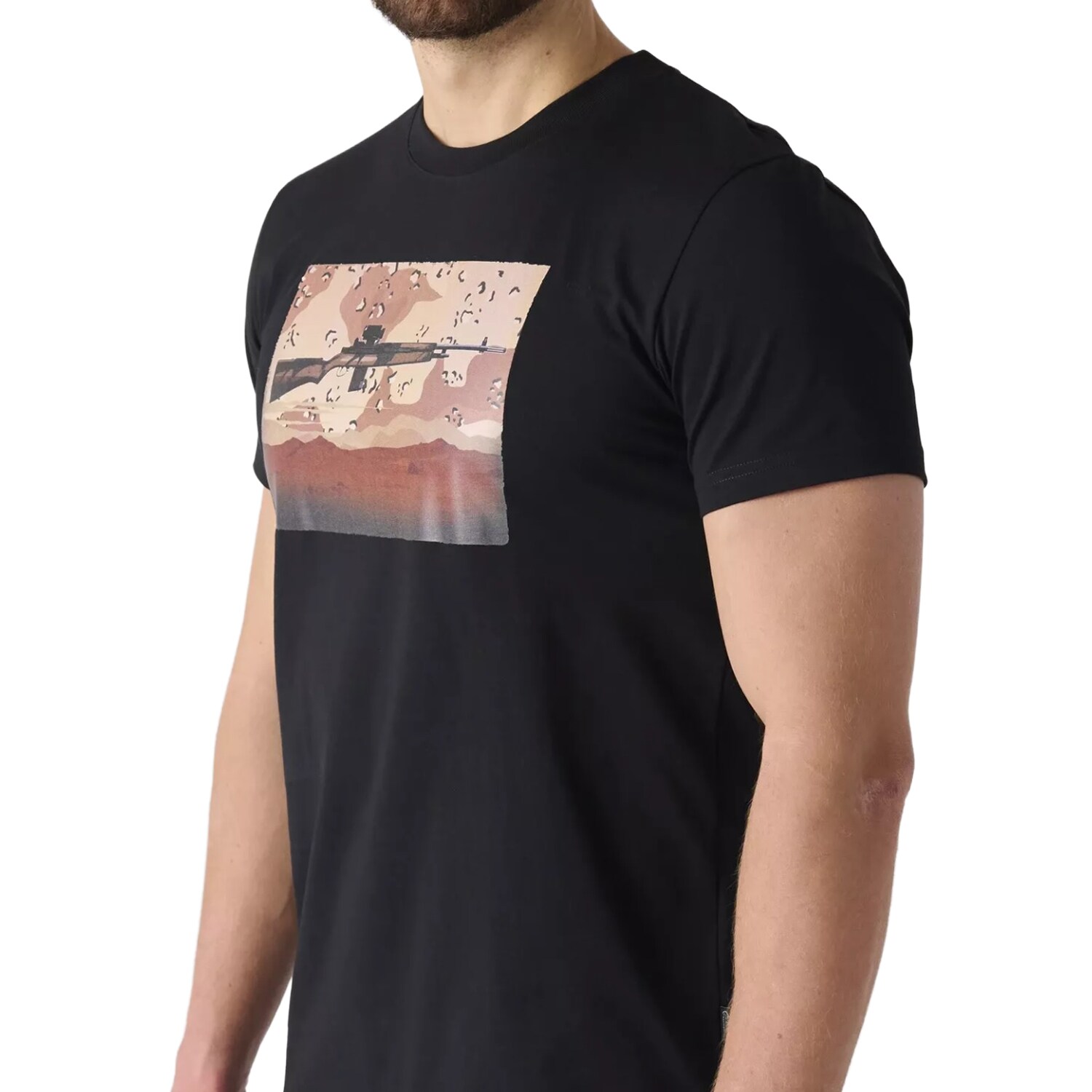 Tričko Helikon-Tex M14 - Black/6 Color Desert