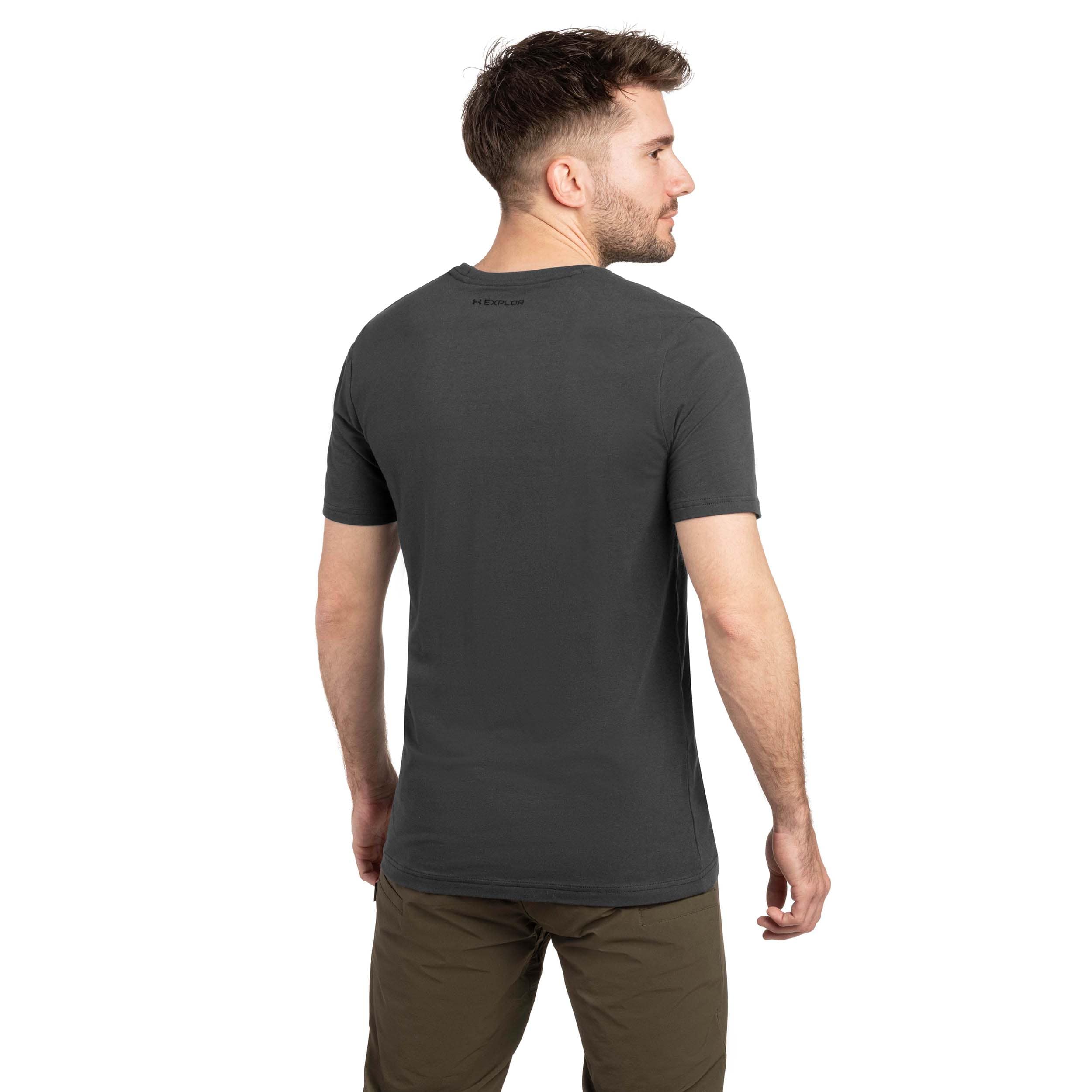 Tričko Under Armour Explor Graphic - Anthracite/Summit White