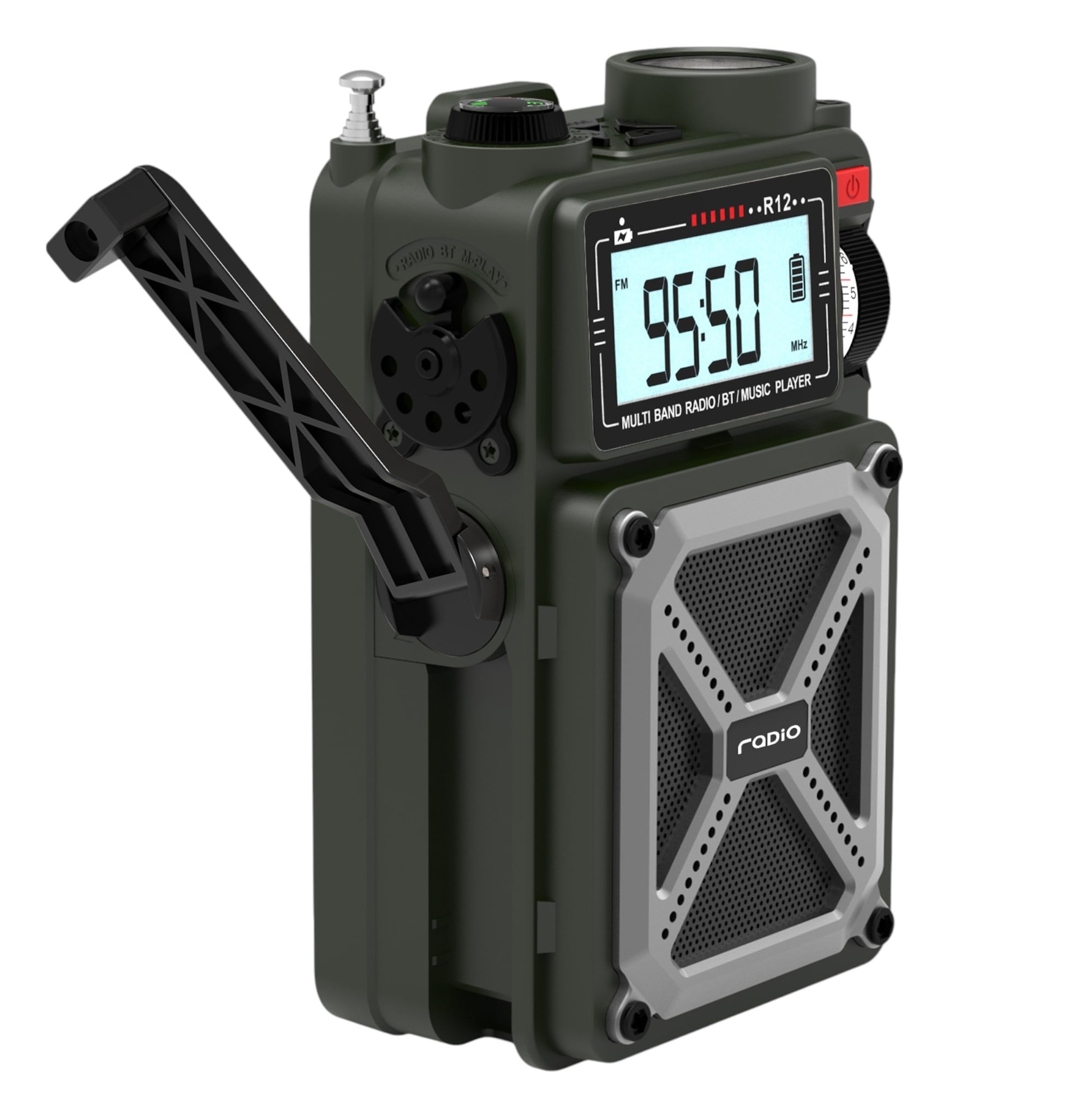 Rádiová svítilna na kliku JB Tacticals R12 s funkcí powerbanky – zelená