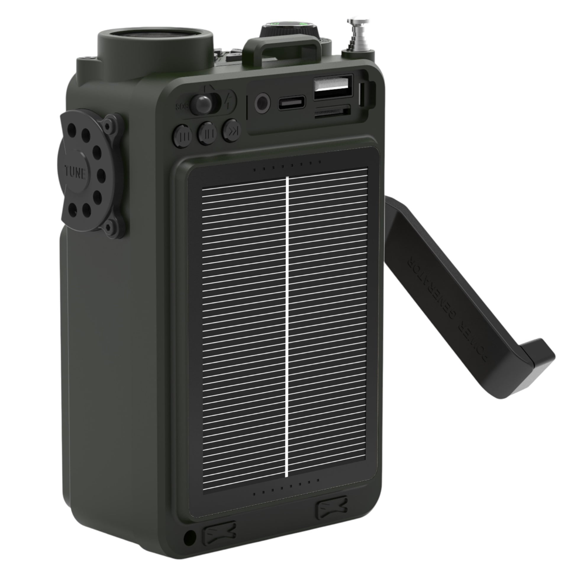 Rádiová svítilna na kliku JB Tacticals R12 s funkcí powerbanky – zelená