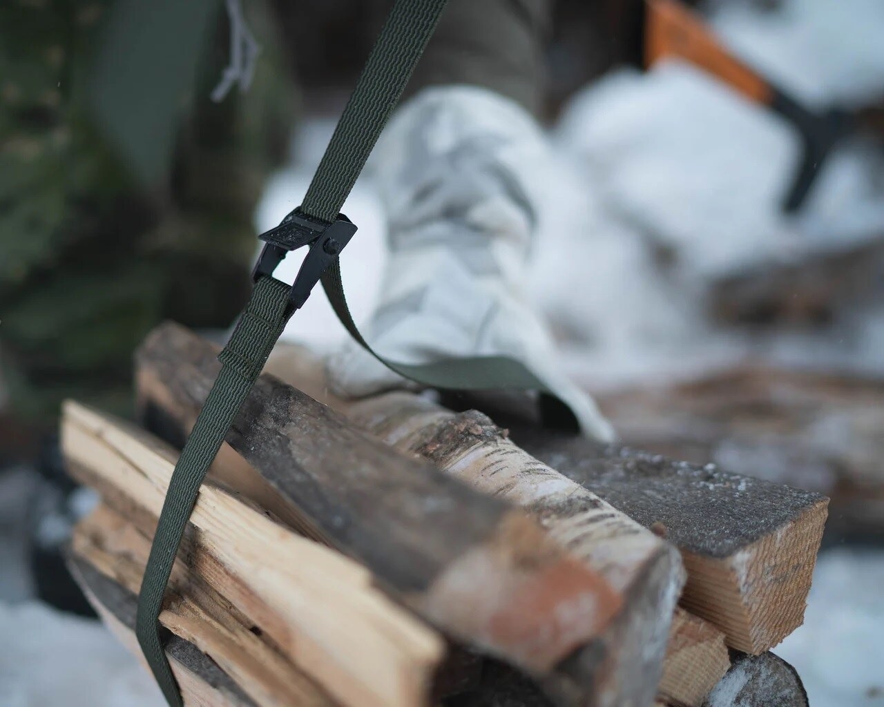 Popruh Savotta Cam Buckle 120 cm, 2 ks - Green