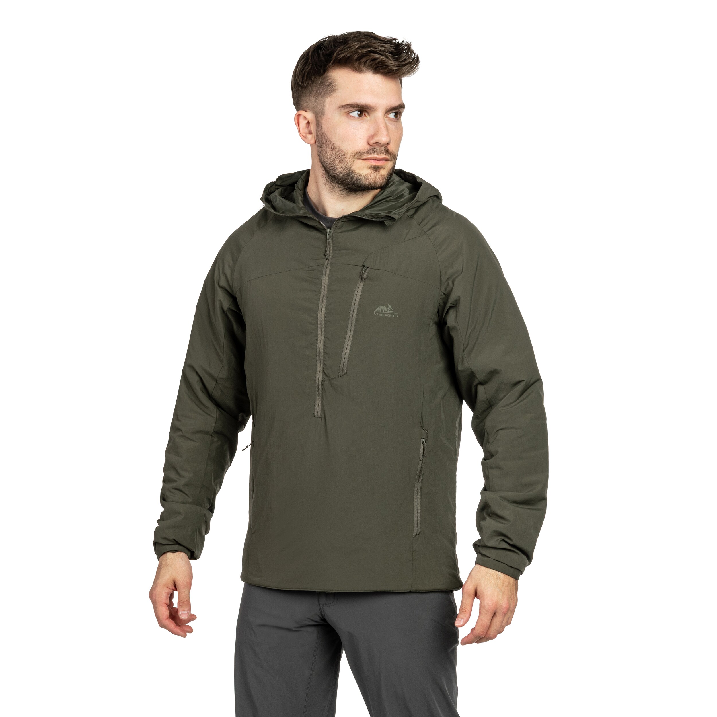 Bunda Helikon-Tex Wolfhound Hoodie Lite - Taiga Green