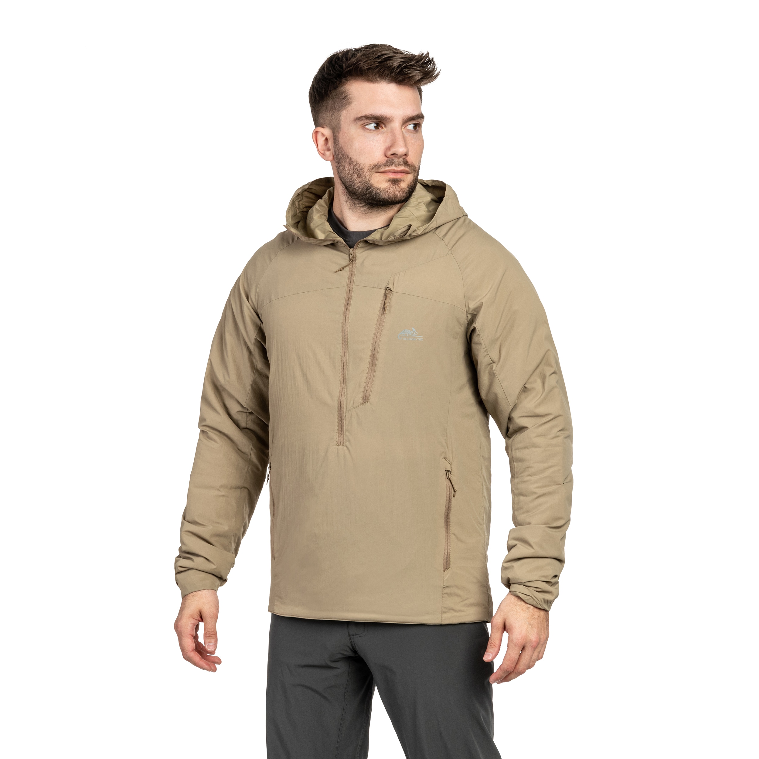 Bunda Helikon-Tex Wolfhound Hoodie Lite - Khaki