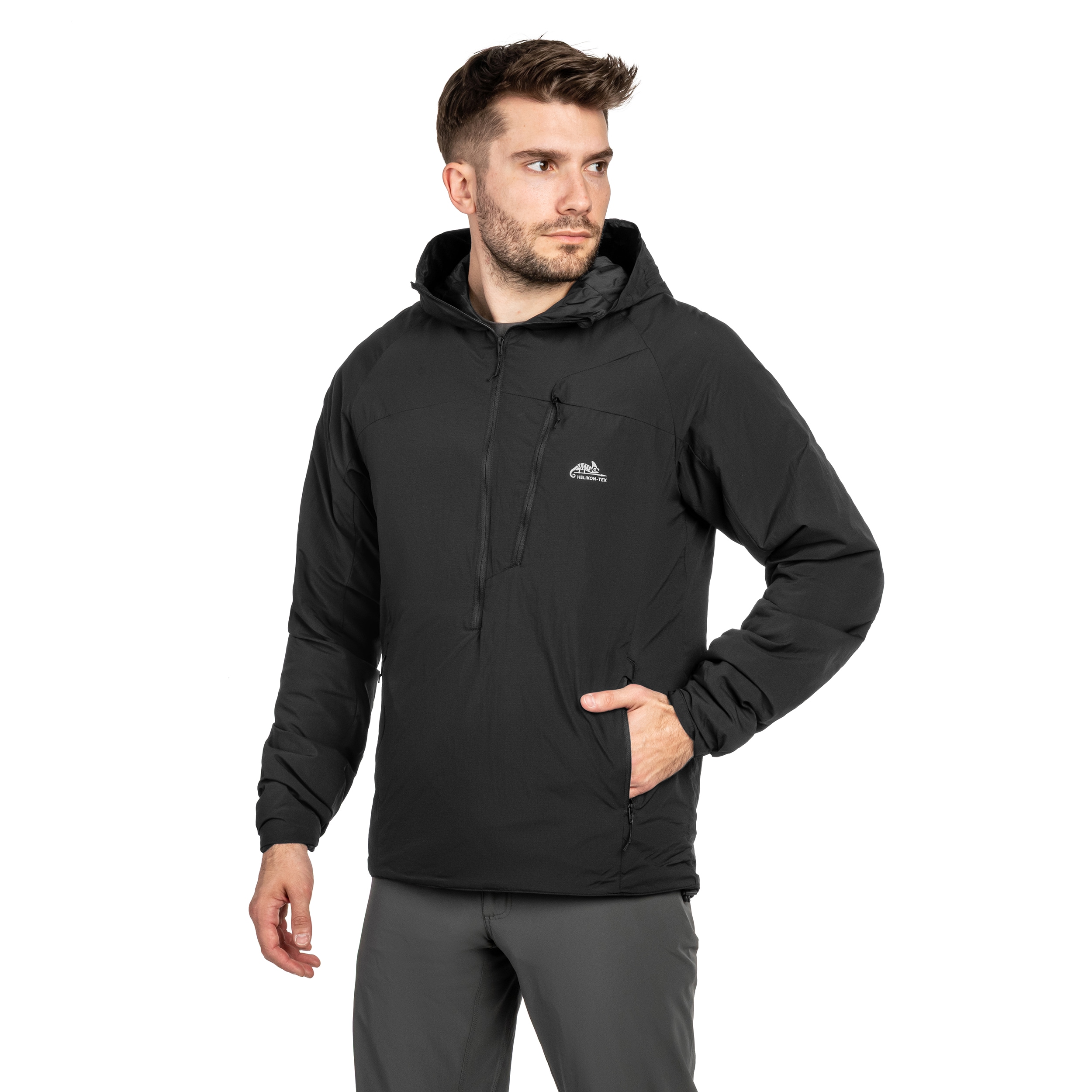 Bunda Helikon-Tex Wolfhound Hoodie Lite - Black