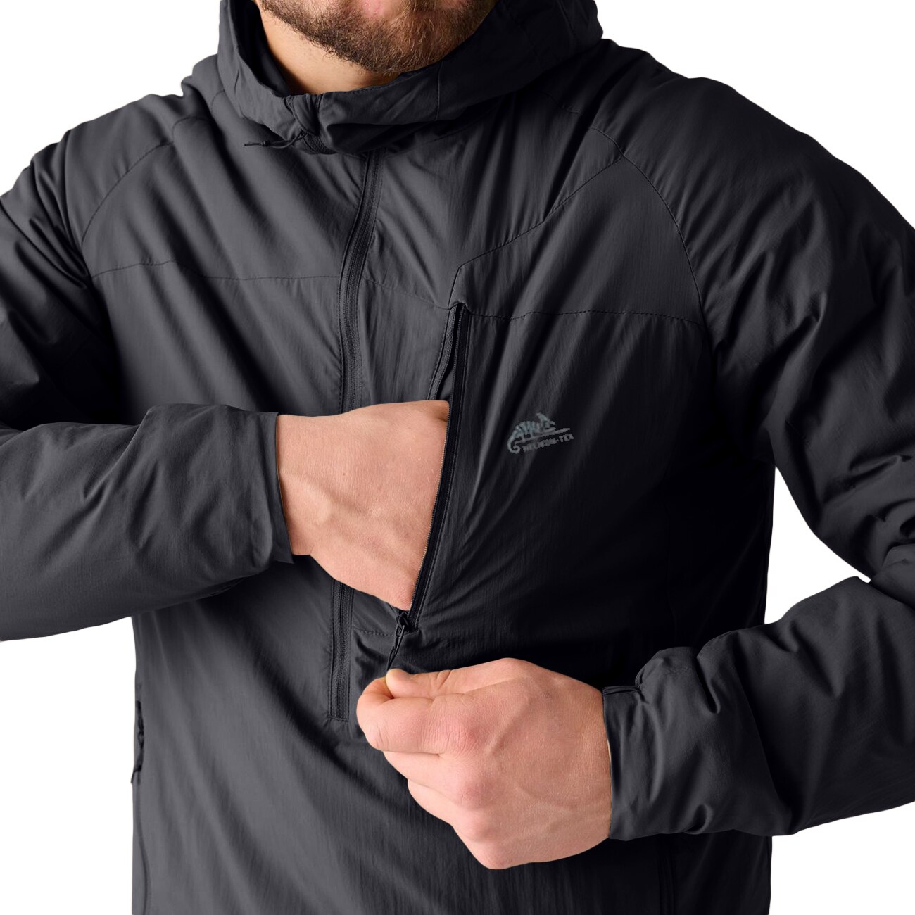 Bunda Helikon-Tex Wolfhound Hoodie Lite - Black