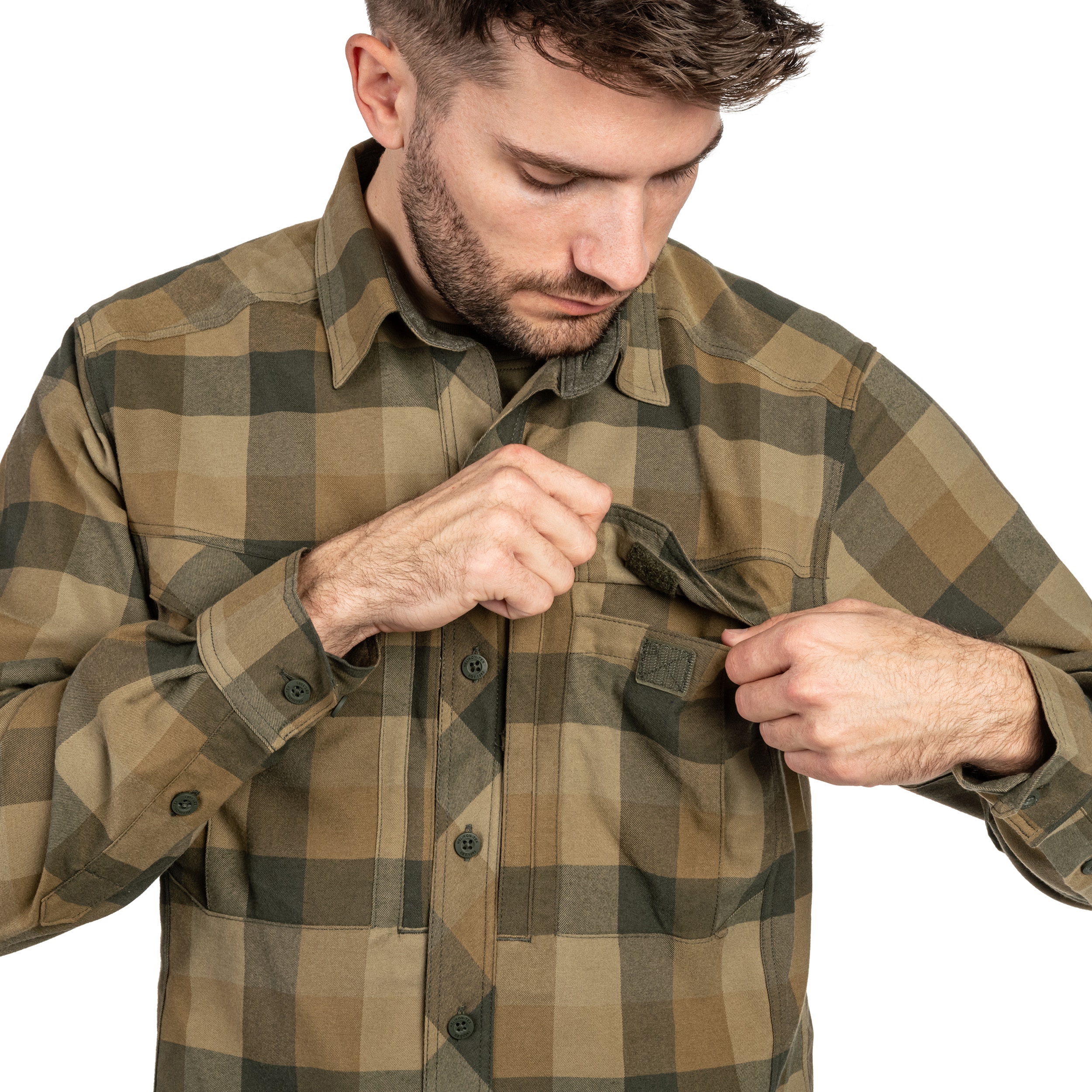 Košile Helikon-Tex Defender Mk2 Nylon Sorona Blend - Bayou Moss Checkered