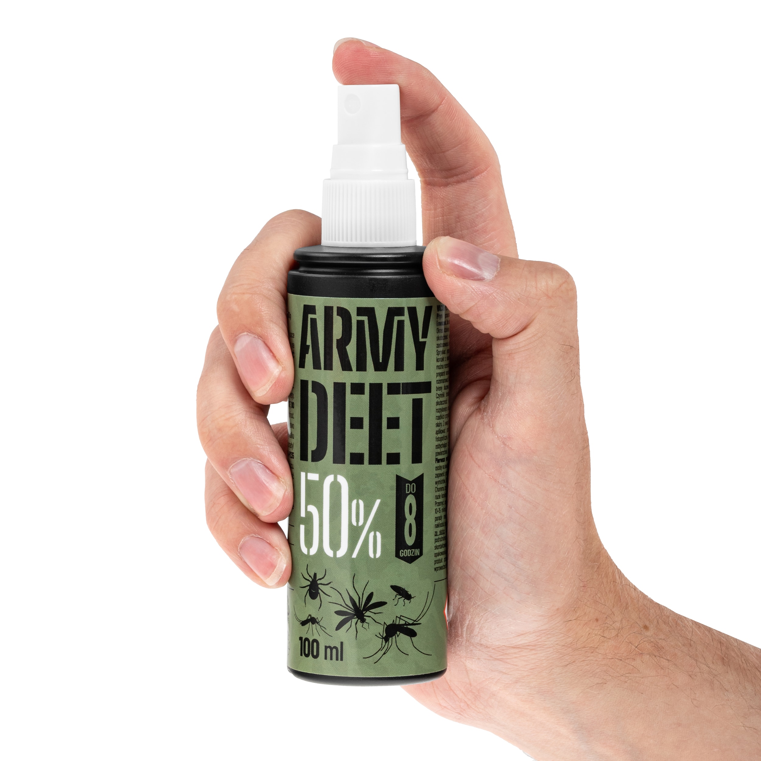 Repelent proti klíšťatům, komárům a muškám Army DEET 50 % - 100 ml