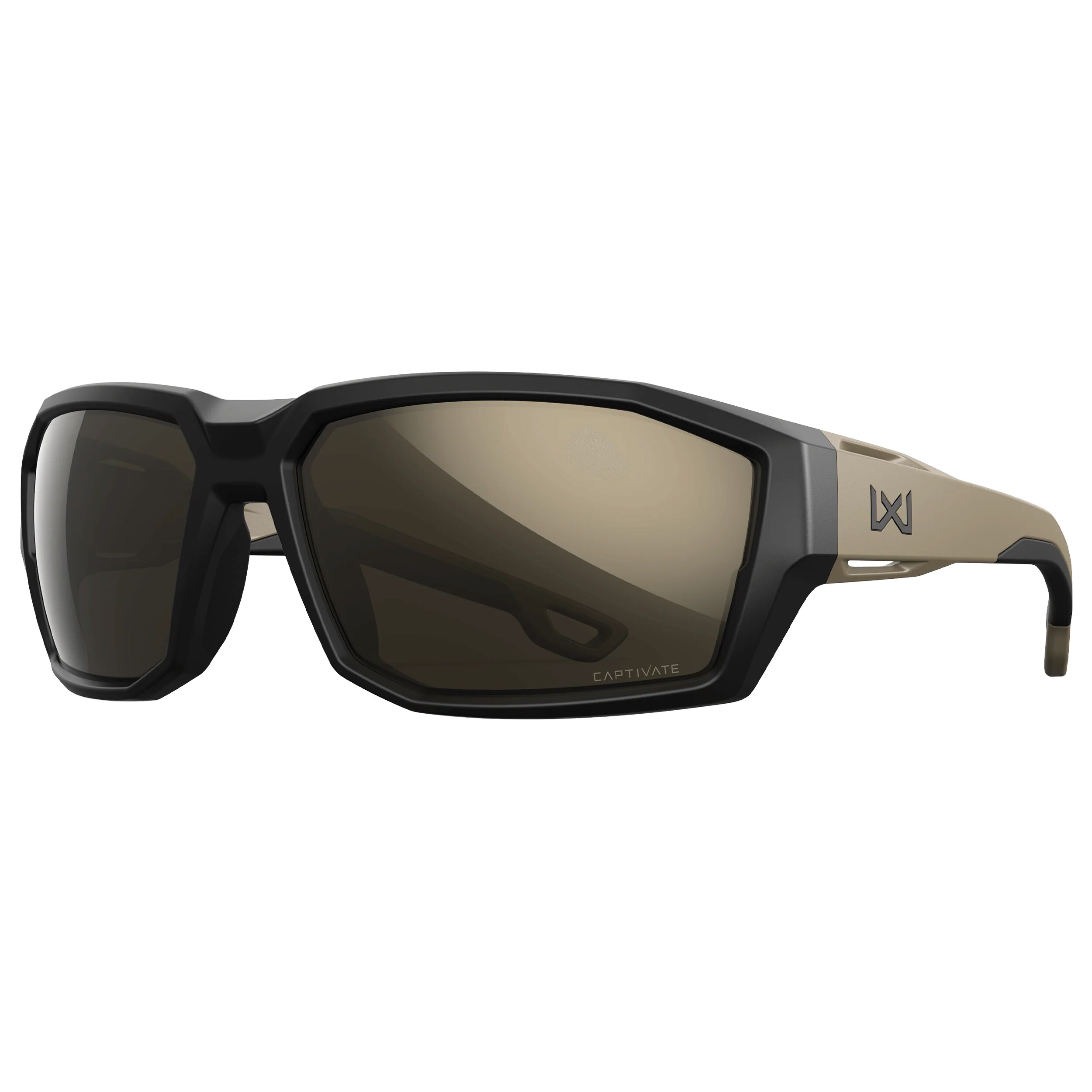 Taktické brýle Wiley X Alpine - Captivate Polarized Tungsten Mirror/Matte Black/Tan