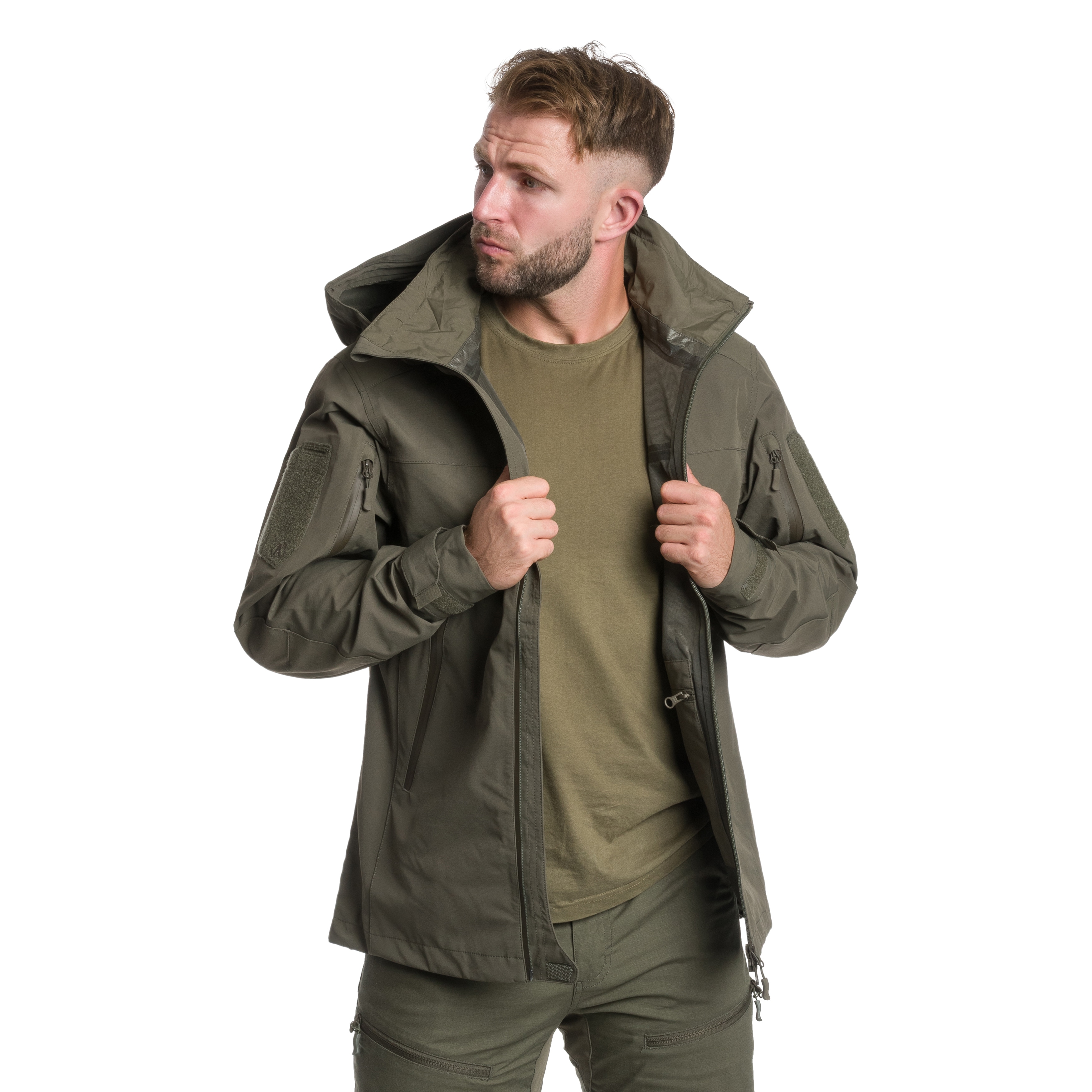 Bunda A10 Equipment Fighter Hardshell Parka Jacket - Olive Green