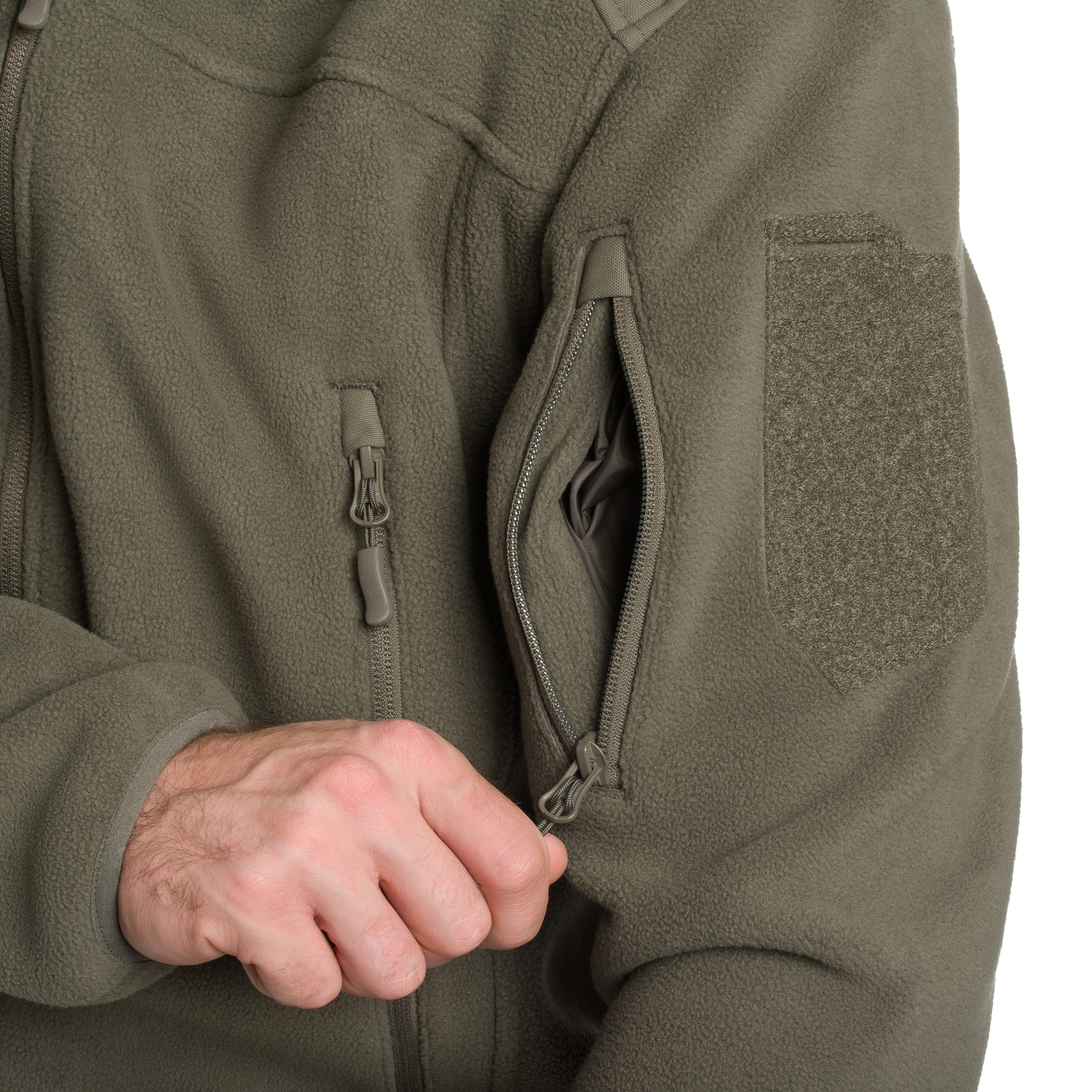 Fleecová mikina A10 Equipment Fleece Fighter – Olive Green