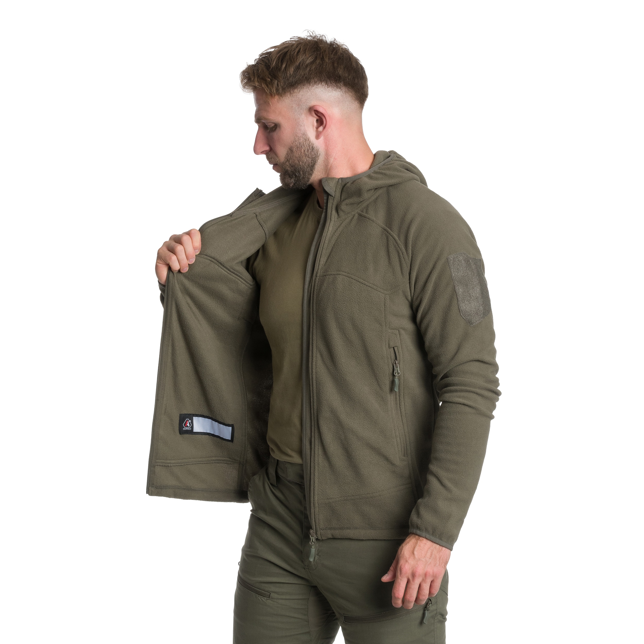 Fleecová bunda A10 Equipment Fleece Instructor - Olive Green