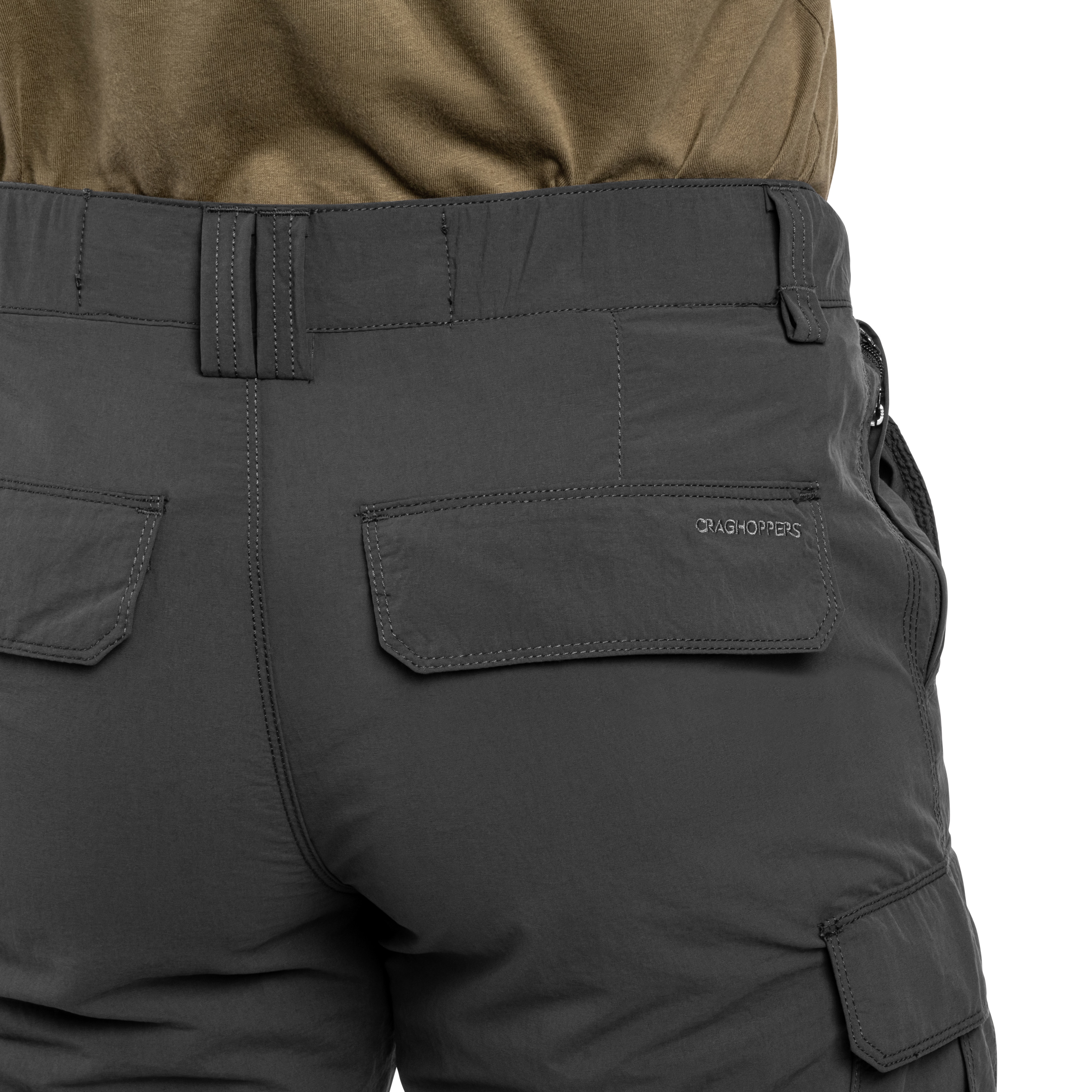 Kraťasy Craghoppers NosiLife Cargo Shorts III – Black Pepper