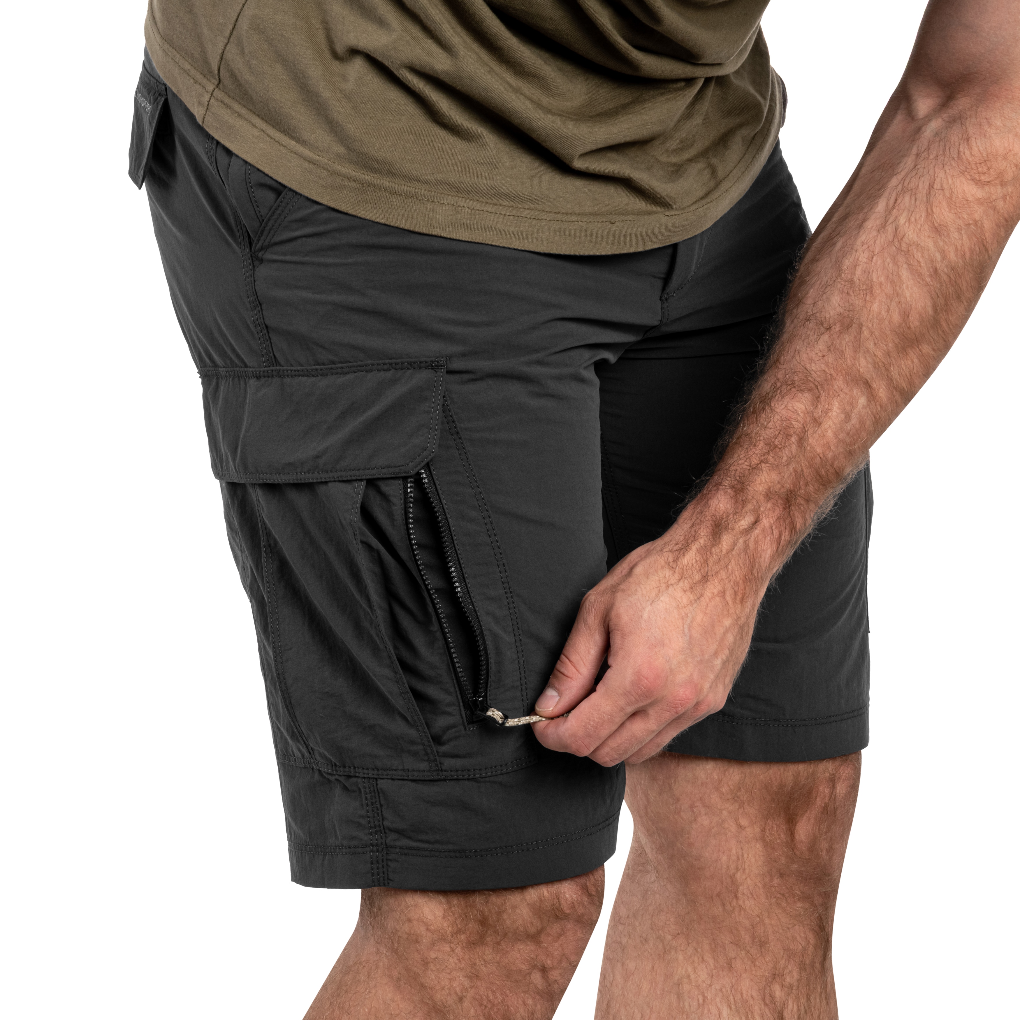 Kraťasy Craghoppers NosiLife Cargo Shorts III – Black Pepper