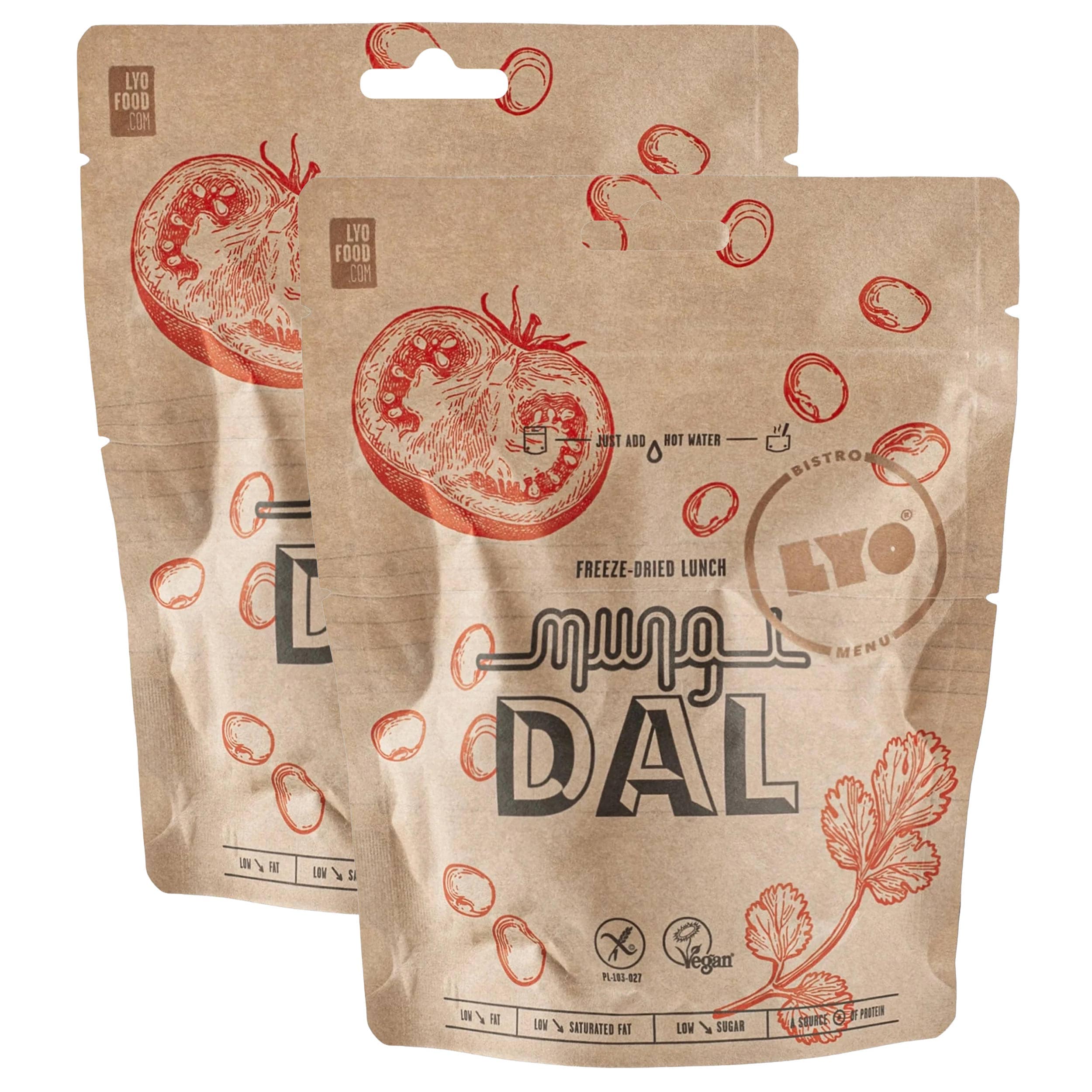 Lyofilizované jídlo LYOFOOD Eko Mung Dal 48 g/181 kcal - 2 ks