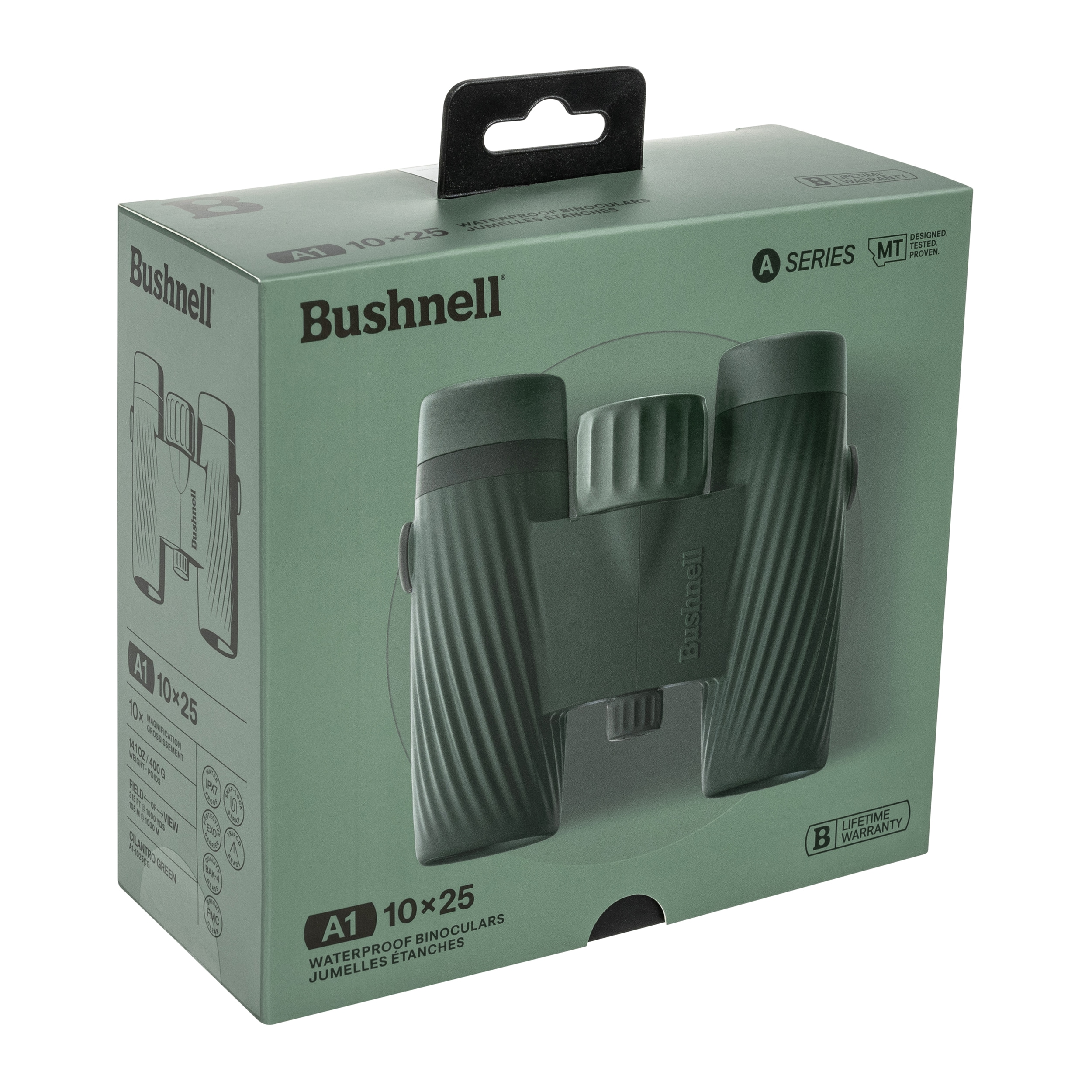Kompaktní dalekohled Bushnell A1 10x25 – Cilantro Green.