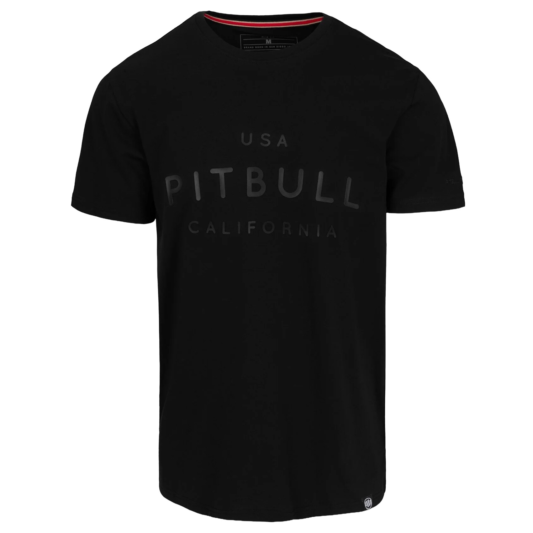 Tričko Pitbull Slim Fit USA Cal – Black