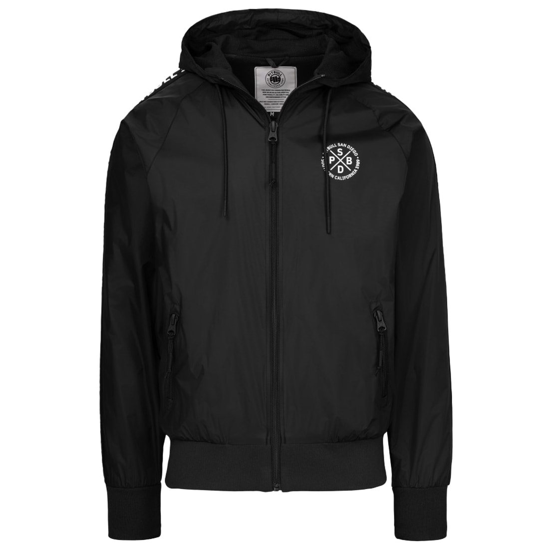 Bunda Pitbull Athletic Tape Hooded - Black