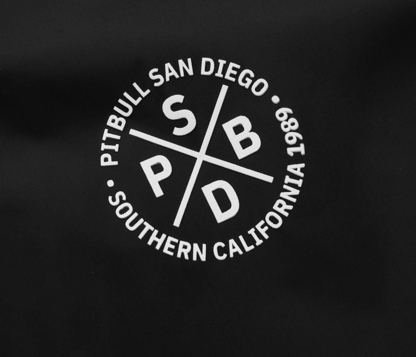 Bunda Pitbull Athletic Tape Hooded - Black