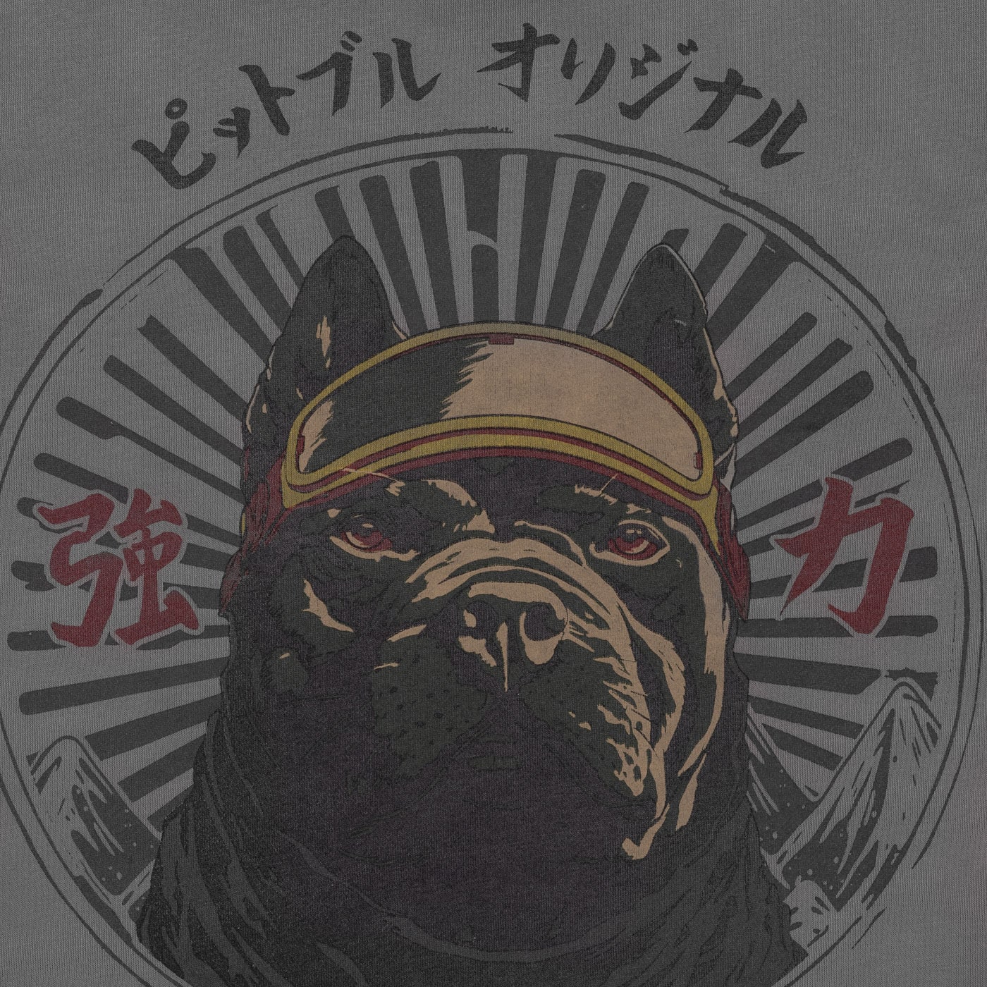 Mikina Pitbull Washed MT Fuji s kapucí - Grey