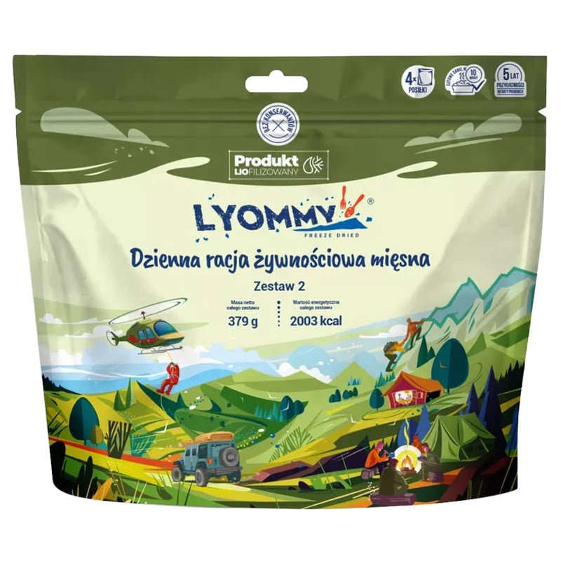 Masová potravinová dávka Lyomma Sada 2 - 379 g/2003 kcal