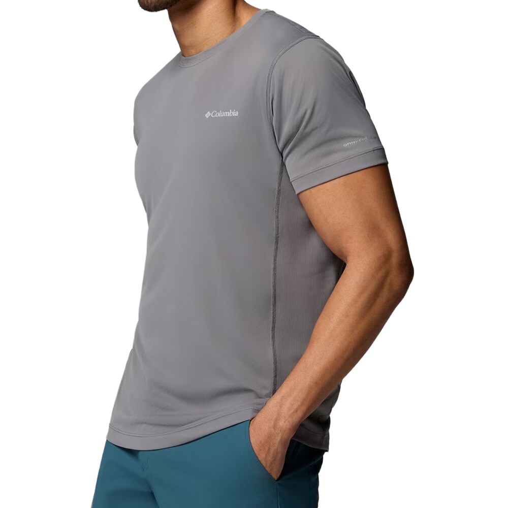 Termoaktivní tričko Columbia Zero Rules Light Technical Short Sleeve – City Grey