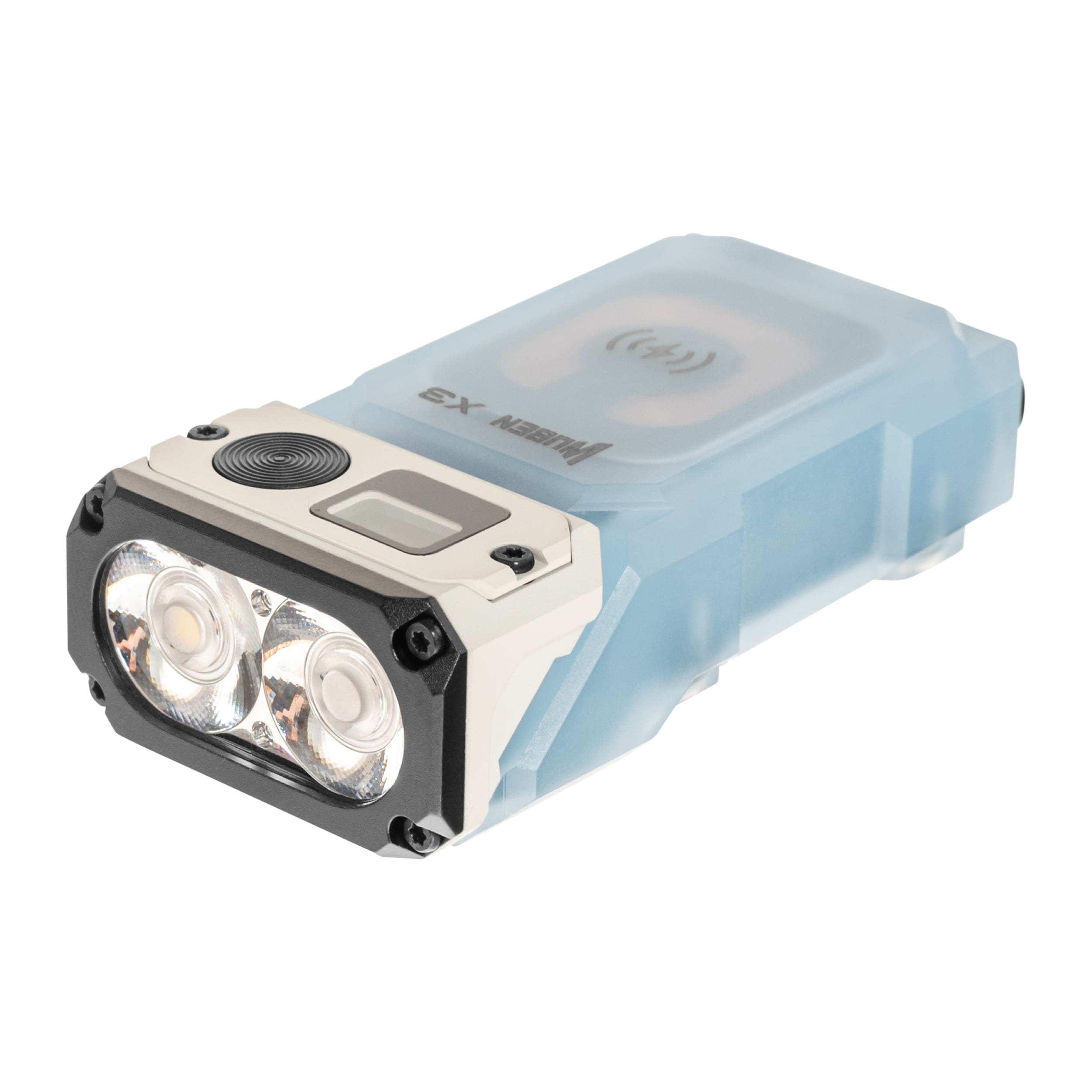 Svítilna Wuben X3 Pro Blue + hliníková nabíjecí krabička - 700 lumenů