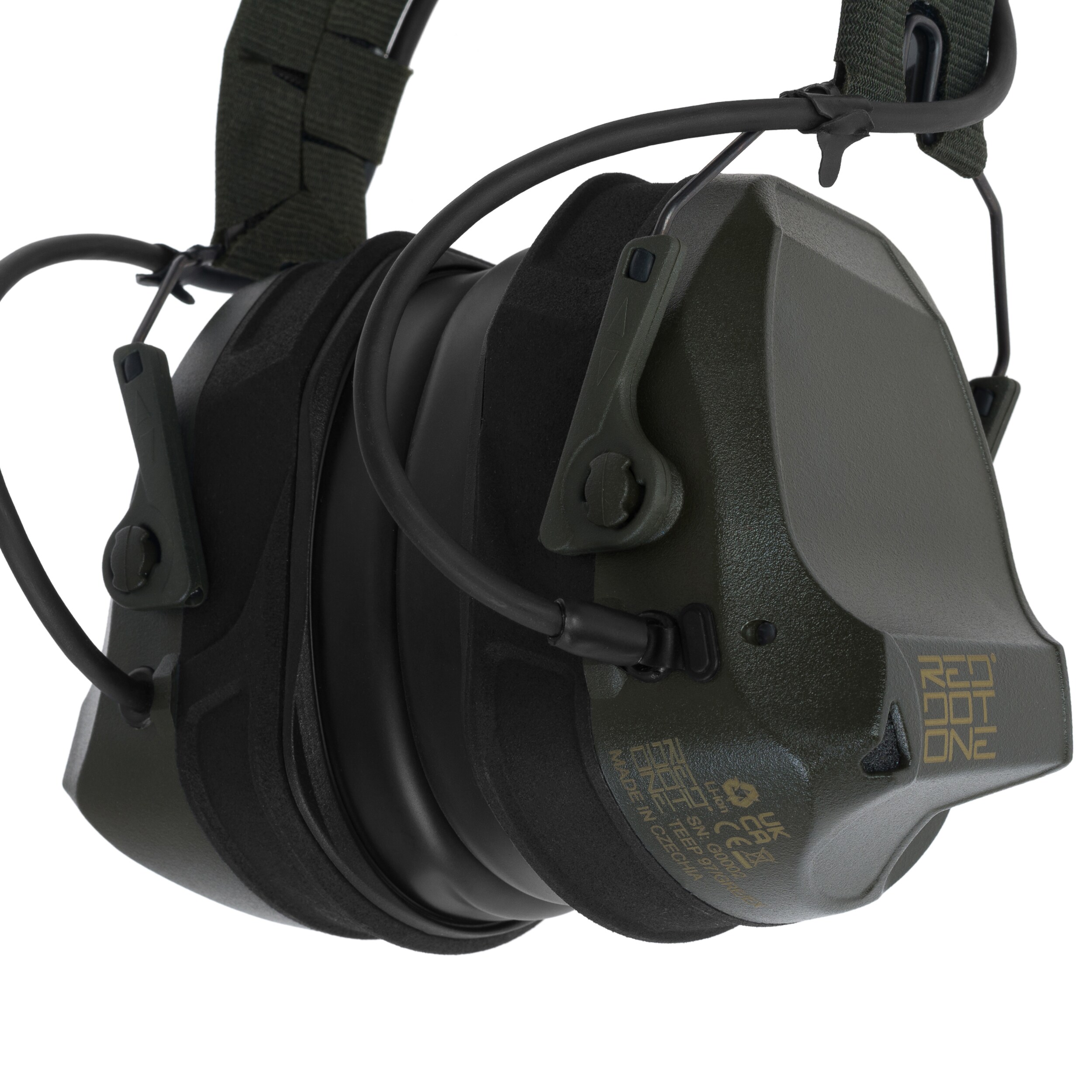 Aktivní chrániče sluchu Red Dot One TEEP RANGE EX – Green