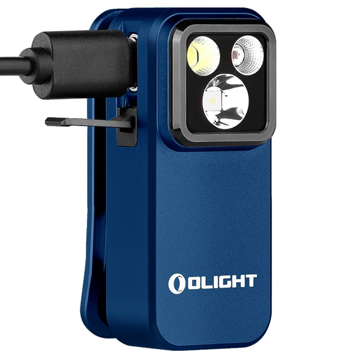 Akumulátorová svítilna Olight Oclip Pro Midnight Blue - 500 lumenů