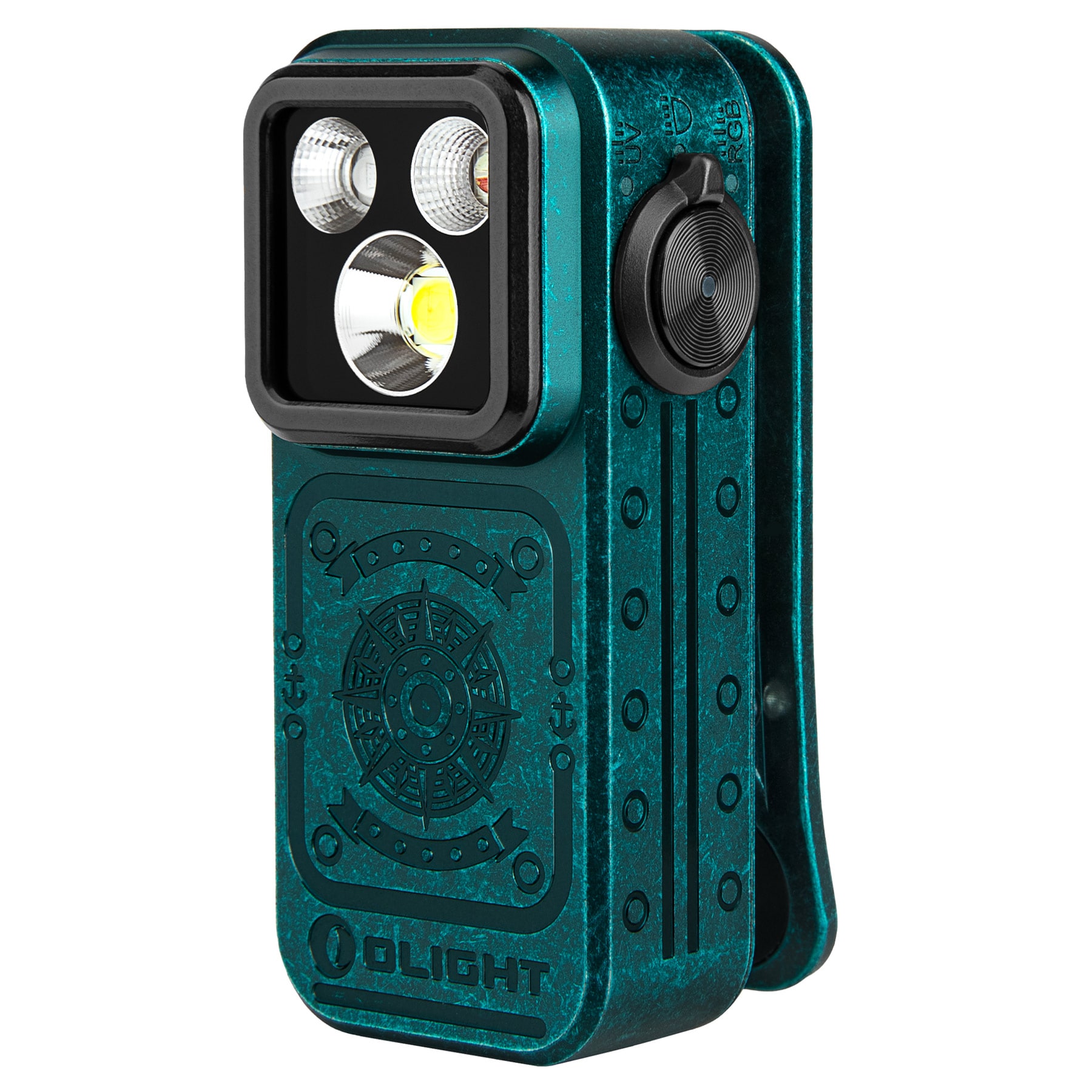 Akumulátorová svítilna Olight Oclip Pro S Sunken Artifact - 600 lumenů
