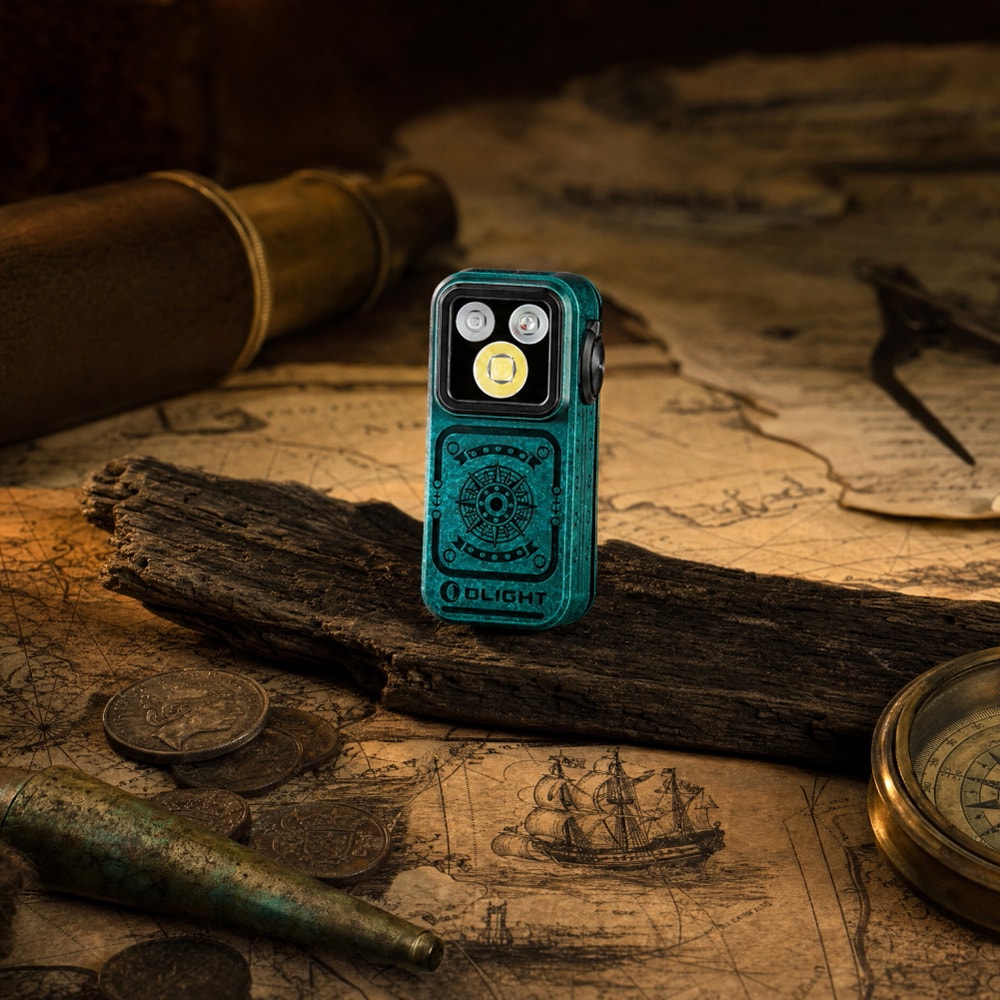 Akumulátorová svítilna Olight Oclip Pro S Sunken Artifact - 600 lumenů