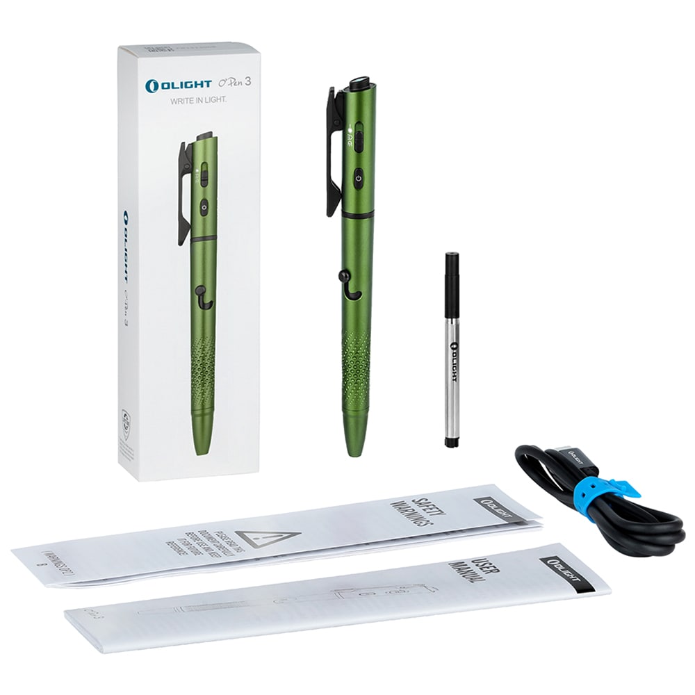 Svítilna ve tvaru pera Olight O'Pen 3 120 lumenů - OD Green